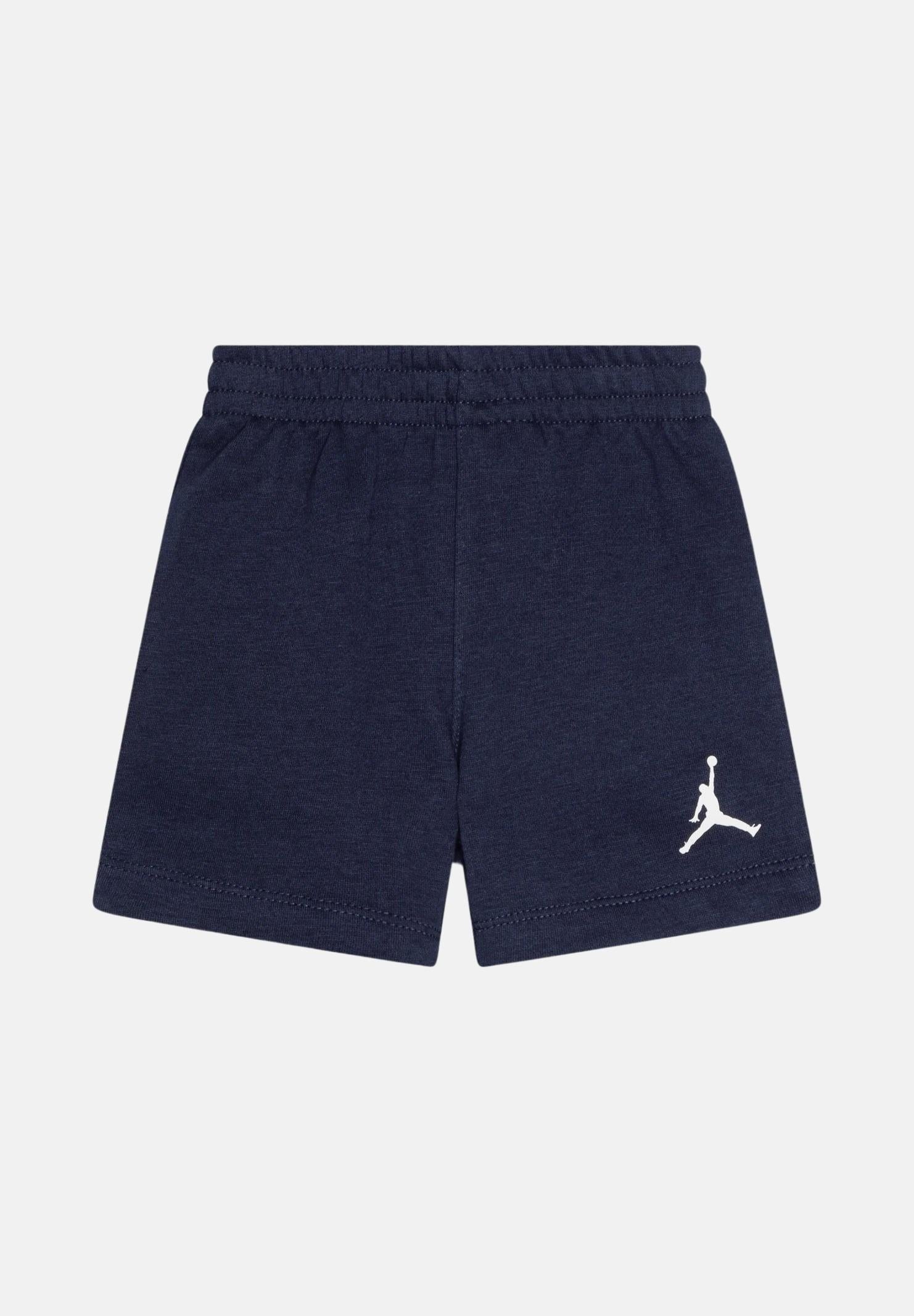 JORDAN Completino azzurro e blu da neonato con stampa logo Jumpman 65C138 U90 JORDAN
