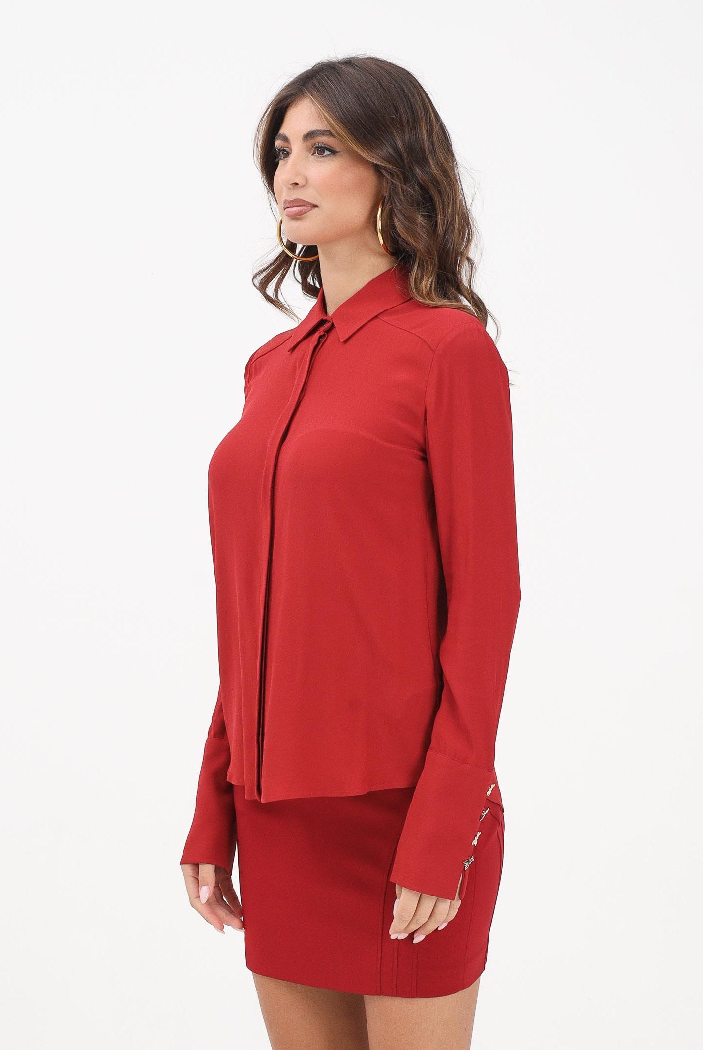 PATRIZIA PEPE Camicia a manica lunga rossa da donna 8C0761A8I1 R862 PATRIZIA PEPE