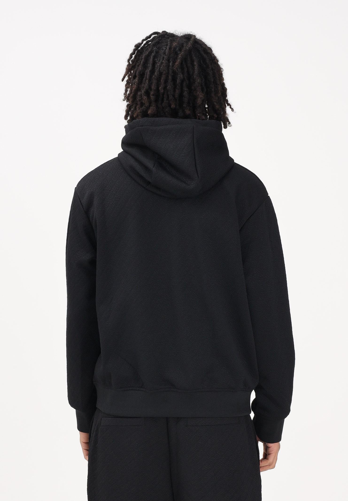 ARMANI EXCHANGE Felpa con cappuccio nera da uomo con texture jacquard XM002344AF21862 UC001 ARMANI EXCHANGE