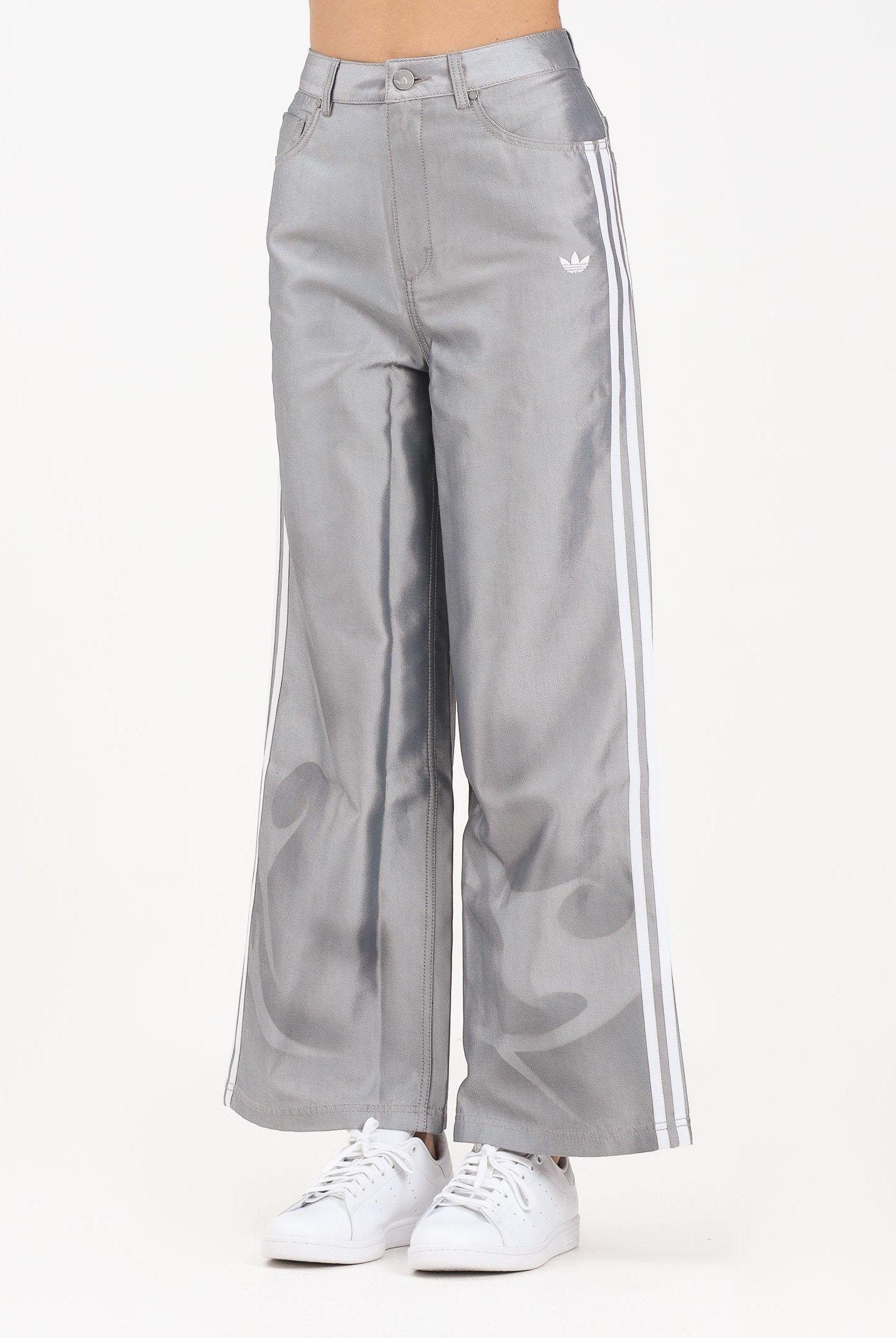 ADIDAS ORIGINALS Jeans Adilenium Season 4 Teamgeist Baggy Shine grigio da donna KE9800 ADIDAS ORIGINALS