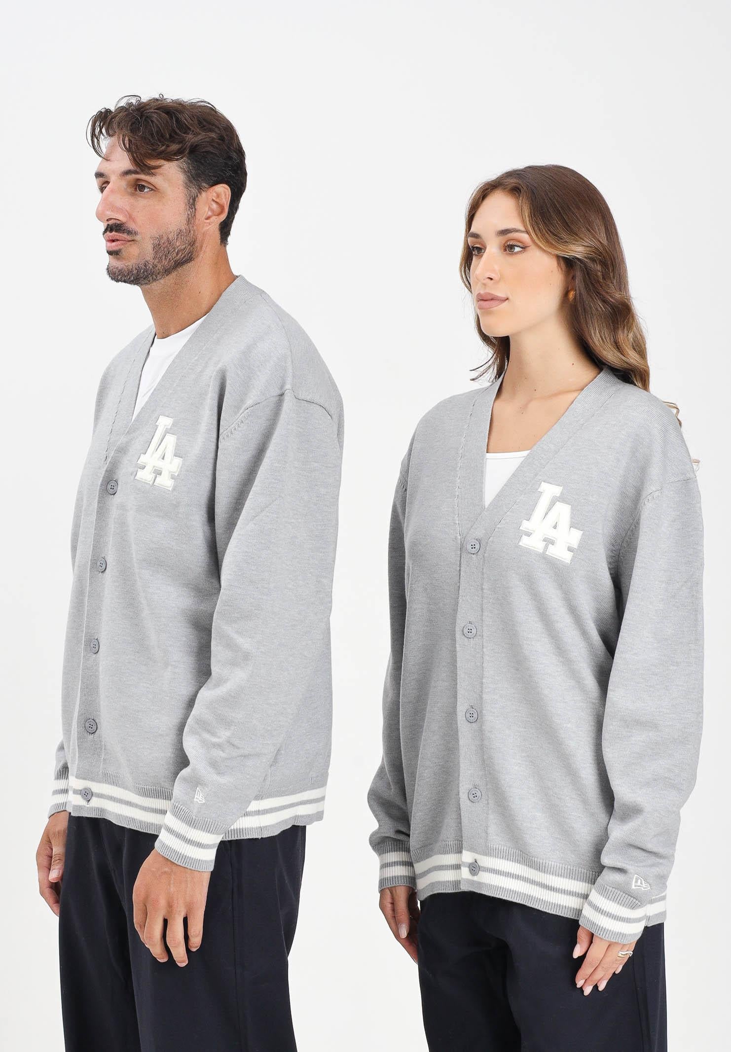 NEW ERA Cardigan MLB LA Dodgers grigio per uomo e donna 60684476 . NEW ERA