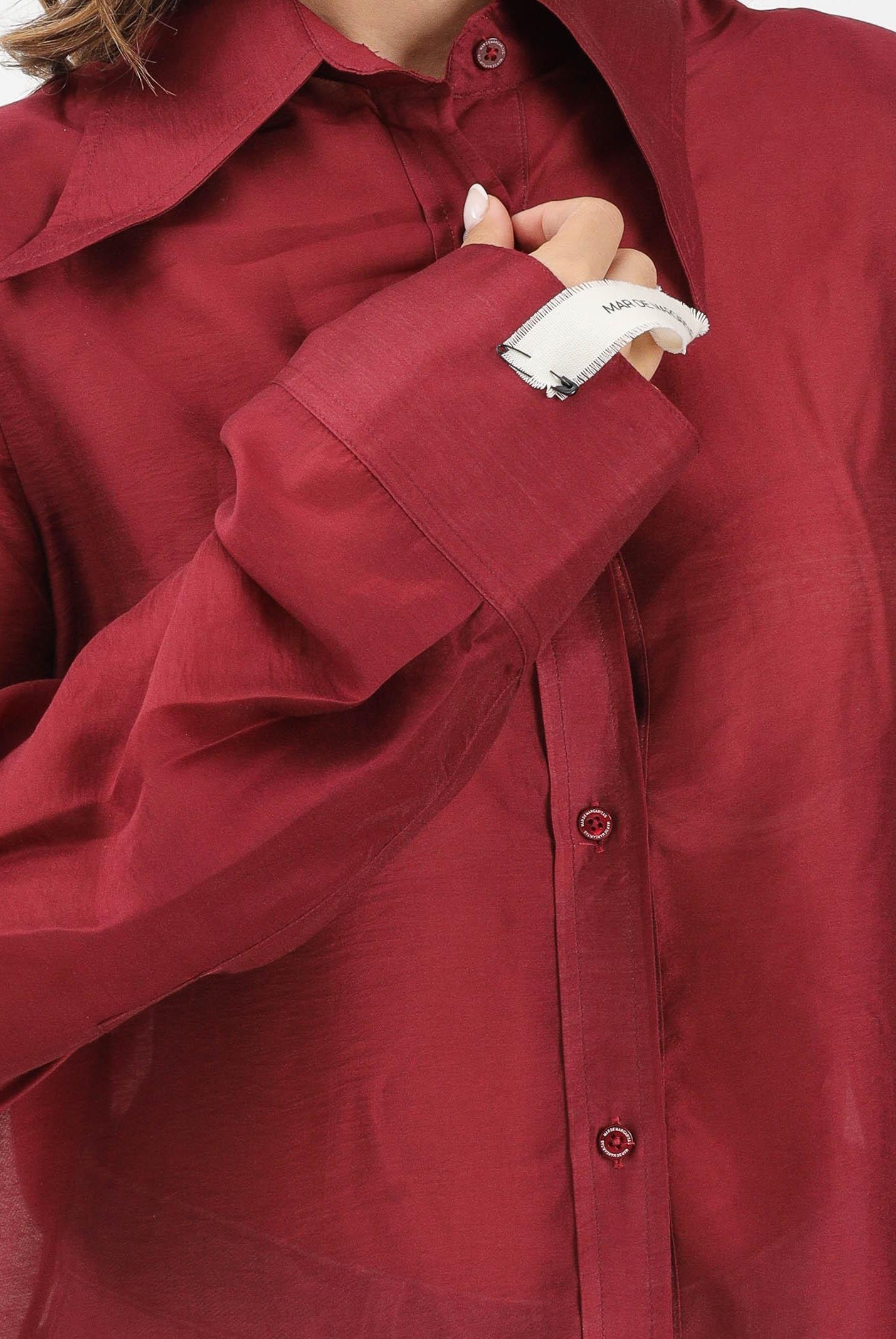 MAR DE MARGARITAS Camicia a manica lunga Ginny bordeaux da donna MMABW01458 RS02 Mar de margaritas