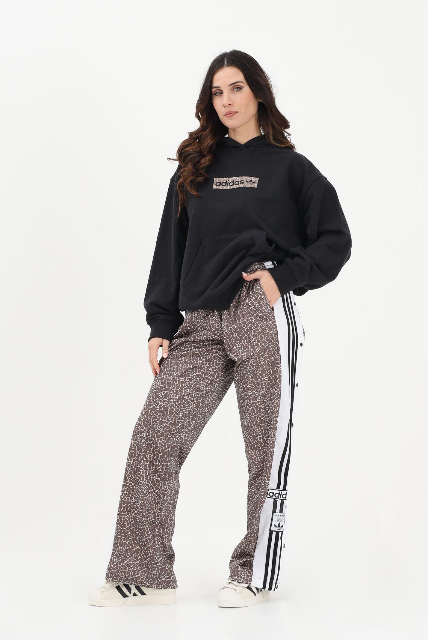 ADIDAS ORIGINALS Pantalone sportivo AOP Adi-Break marrone da donna KD8820 . ADIDAS ORIGINALS