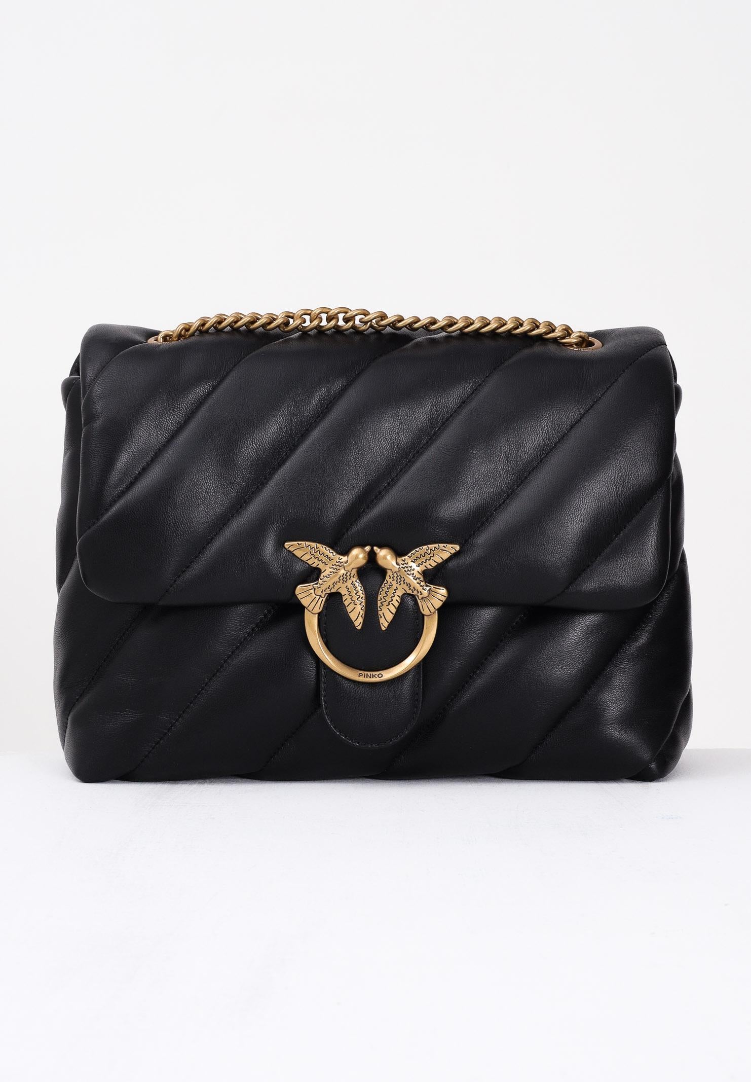 PINKO Borsa a tracolla Big Love Bag Puff nera da donna 100037A0F2 Z99Q PINKO