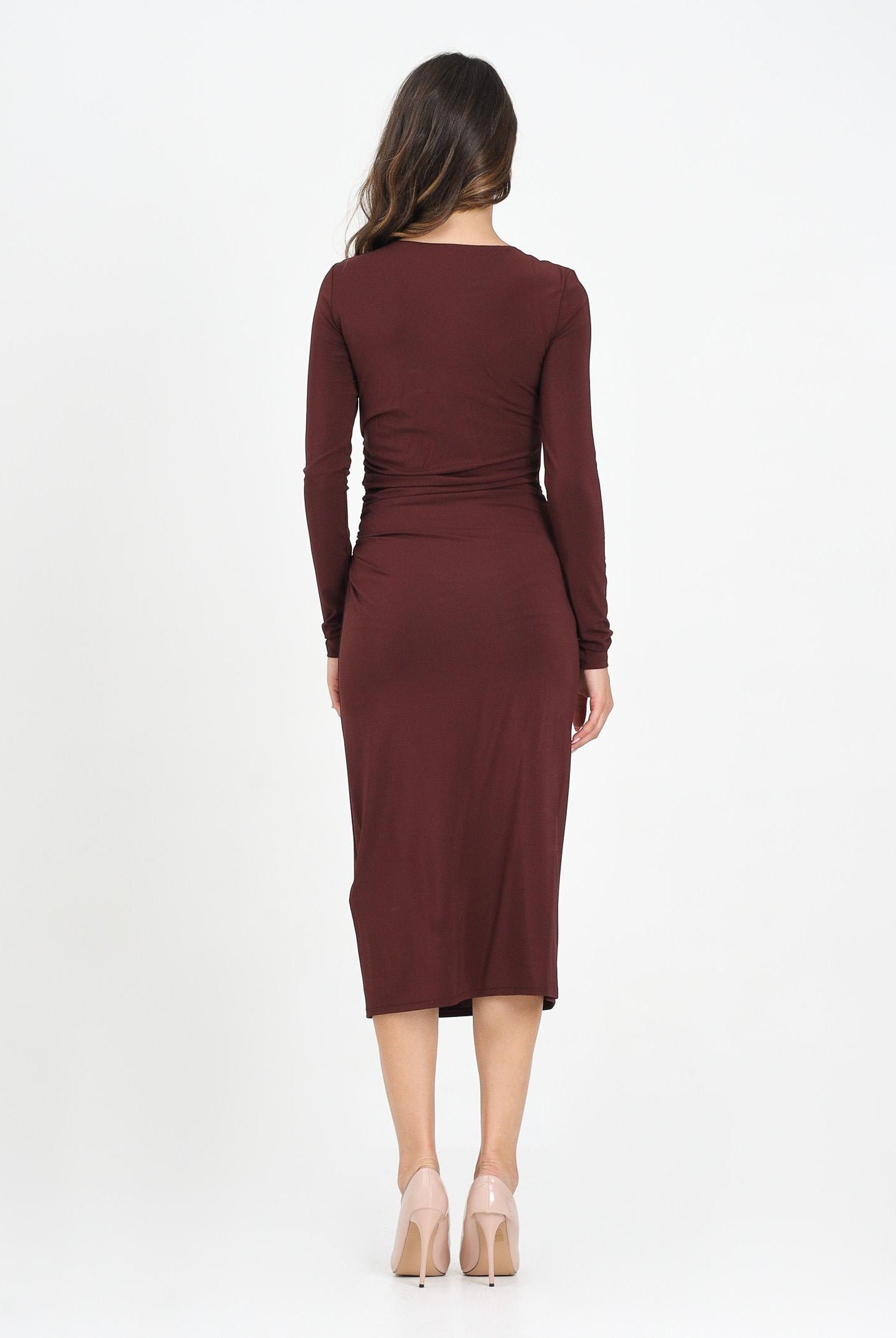 MAX MARA Abito midi bordeaux da donna 2526626031600 002 MAX MARA