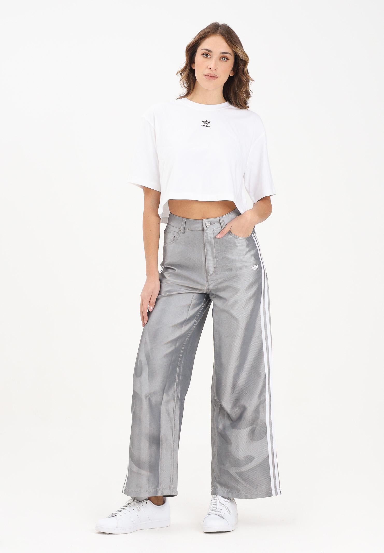 ADIDAS ORIGINALS Jeans Adilenium Season 4 Teamgeist Baggy Shine grigio da donna KE9800 ADIDAS ORIGINALS