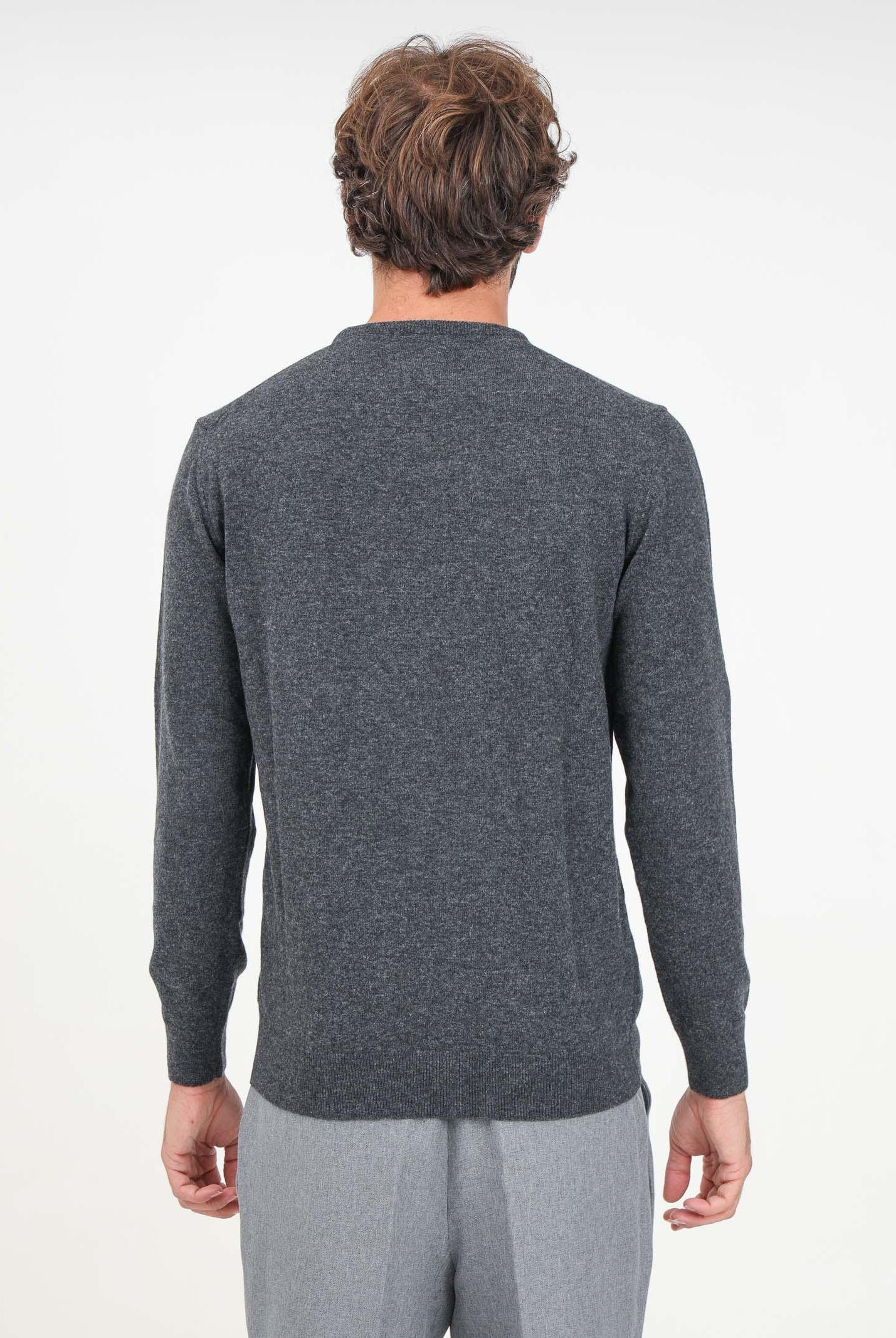 BARBOUR Maglioncino girocollo Essential grigio da uomo 242-MKN0345MKN CH51 BARBOUR