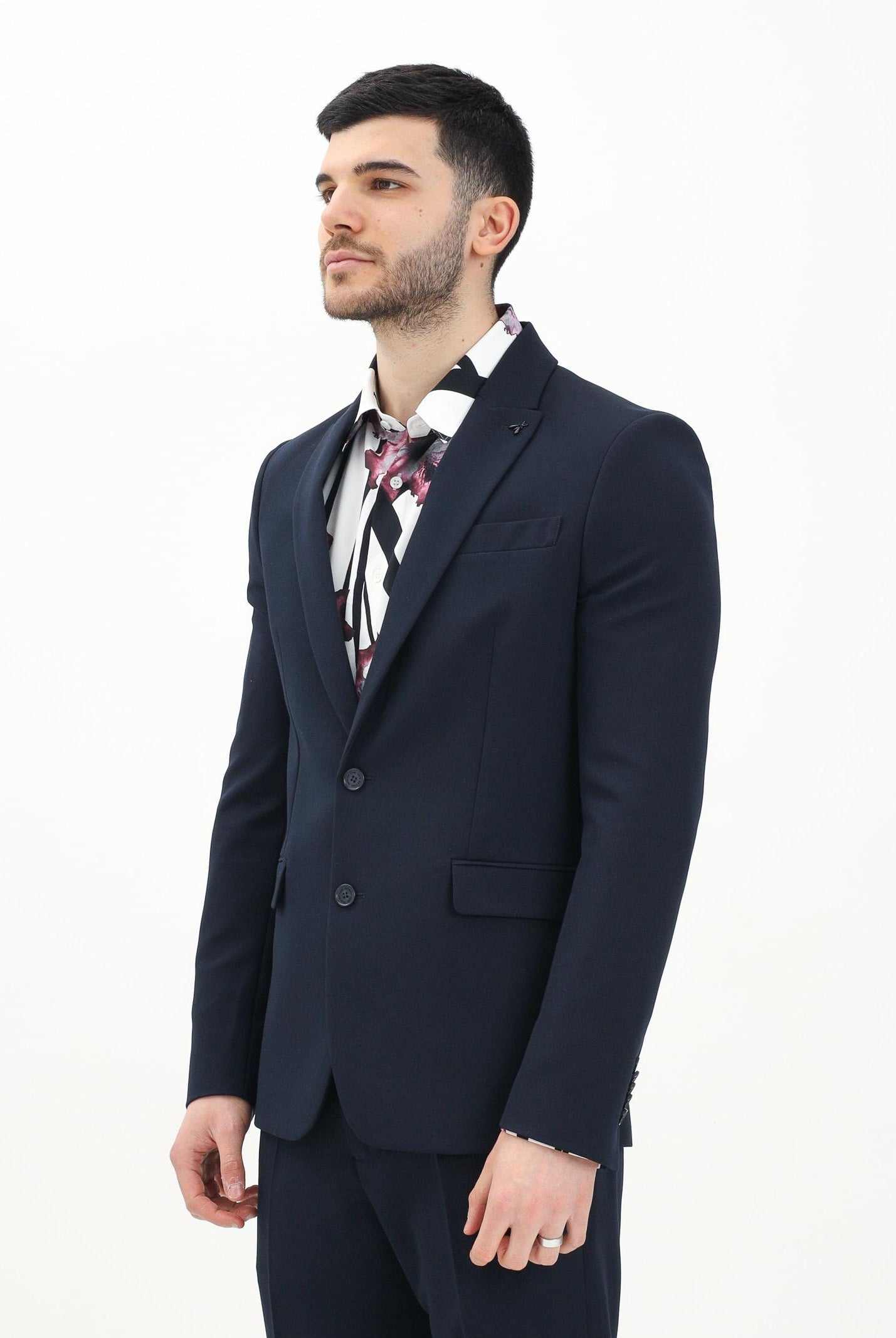 PATRIZIA PEPE Giacca monopetto blu da uomo 5S0757A498 C382 PATRIZIA PEPE