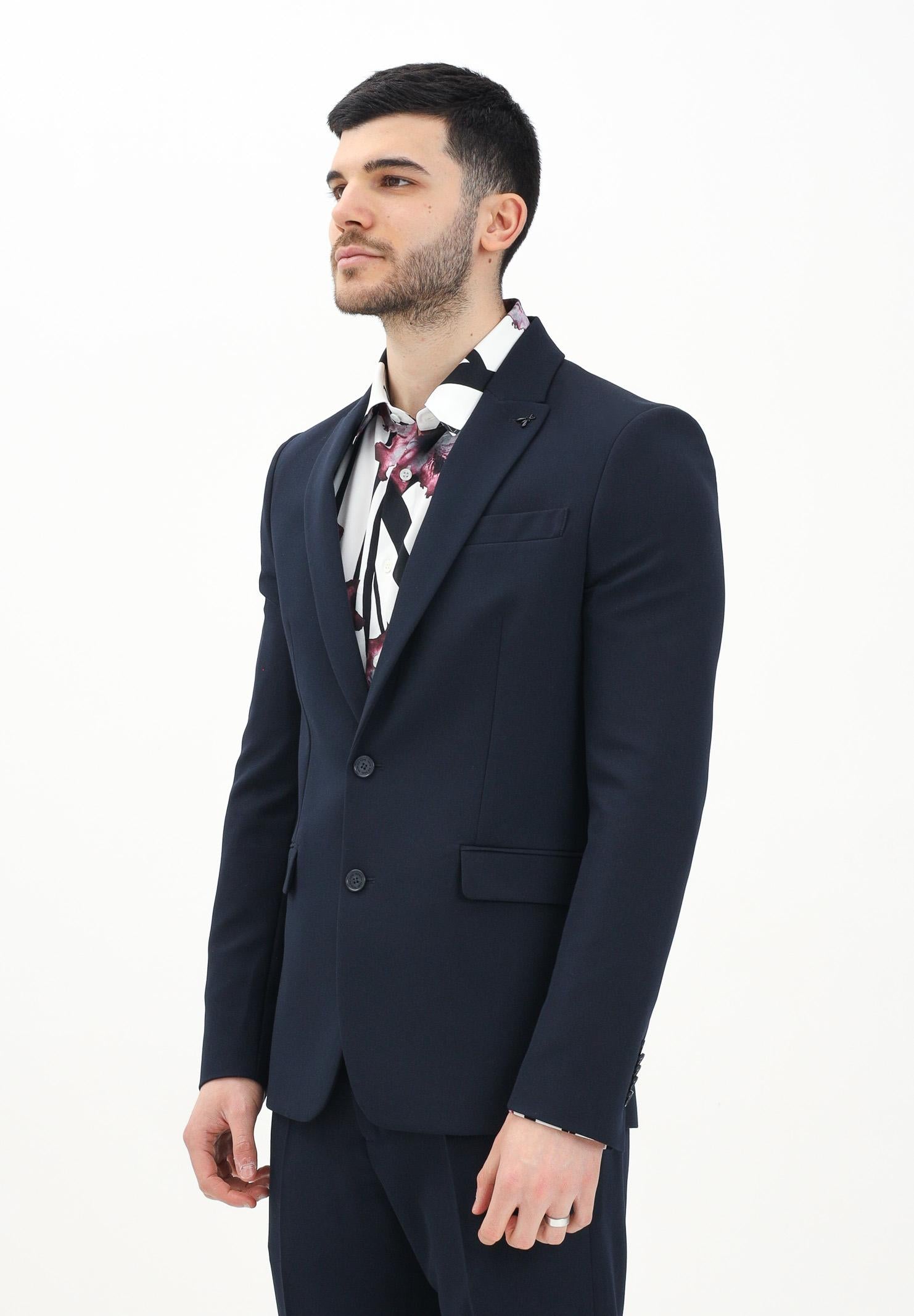 PATRIZIA PEPE Giacca monopetto blu da uomo 5S0757A498 C382 PATRIZIA PEPE