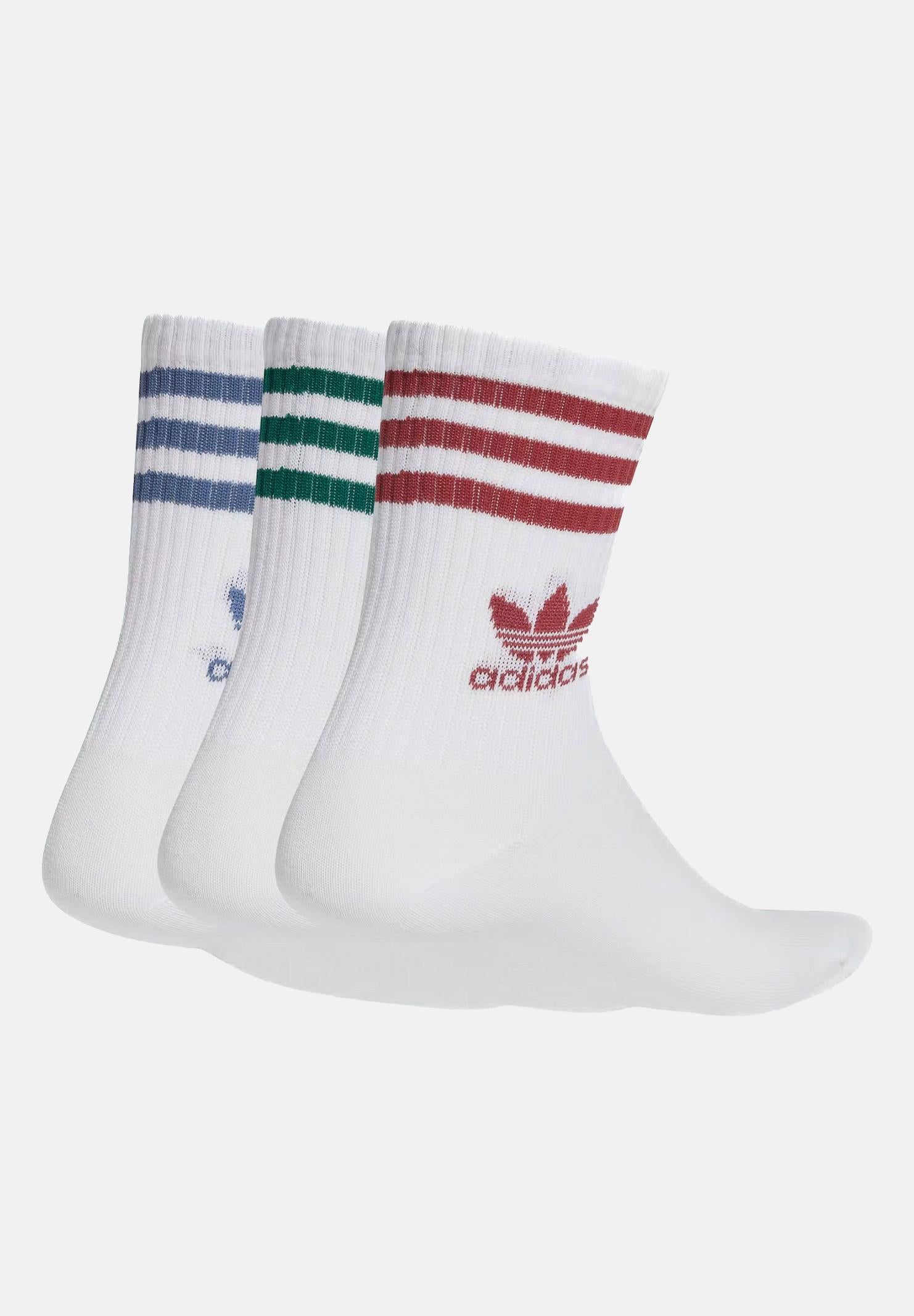 ADIDAS ORIGINALS Calzini (3 paia) Mid Cut bianchi per uomo e donna JI9471 ADIDAS ORIGINALS