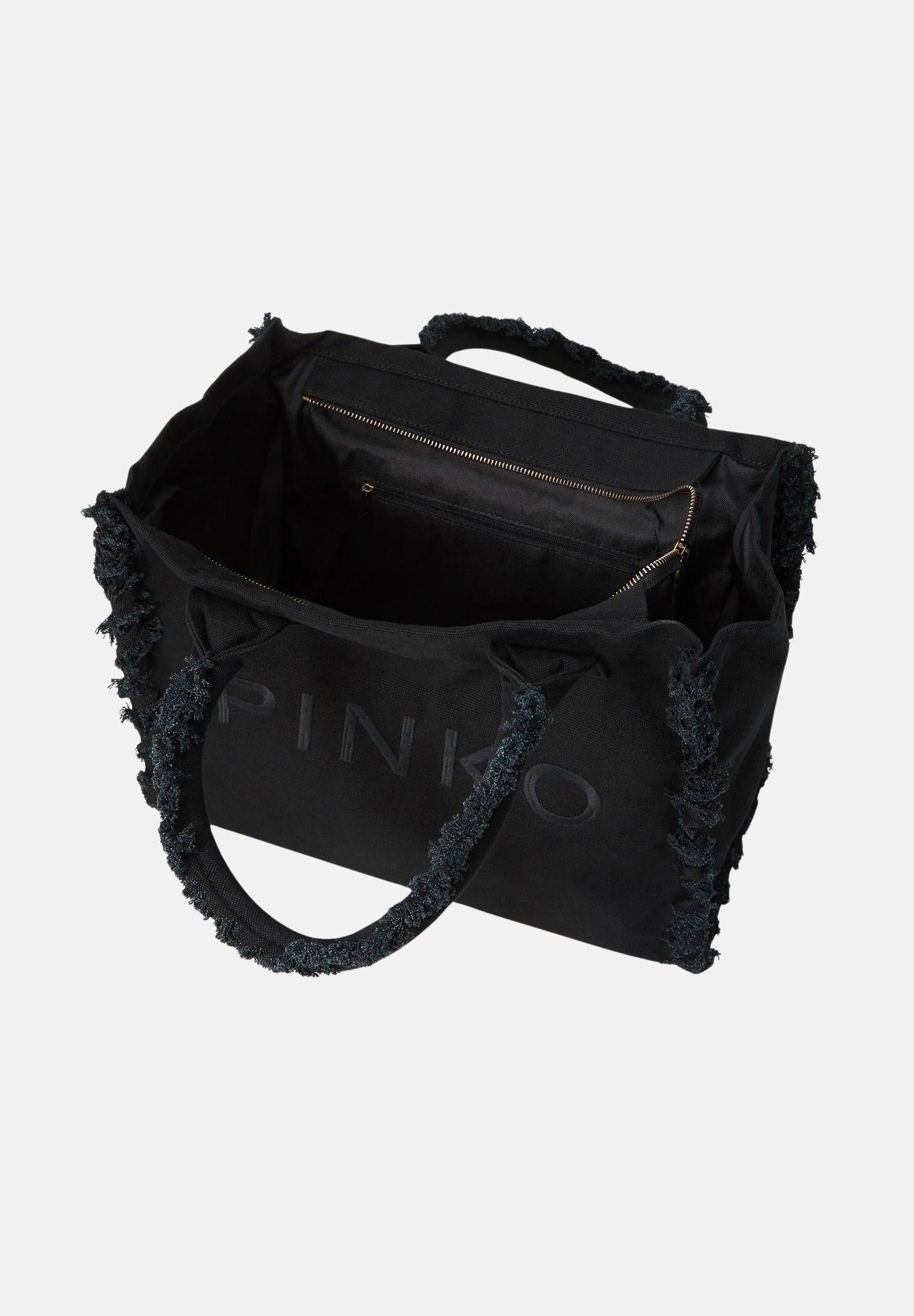 PINKO Shopper Beach nera da donna 106673A3A4 Z99 PINKO