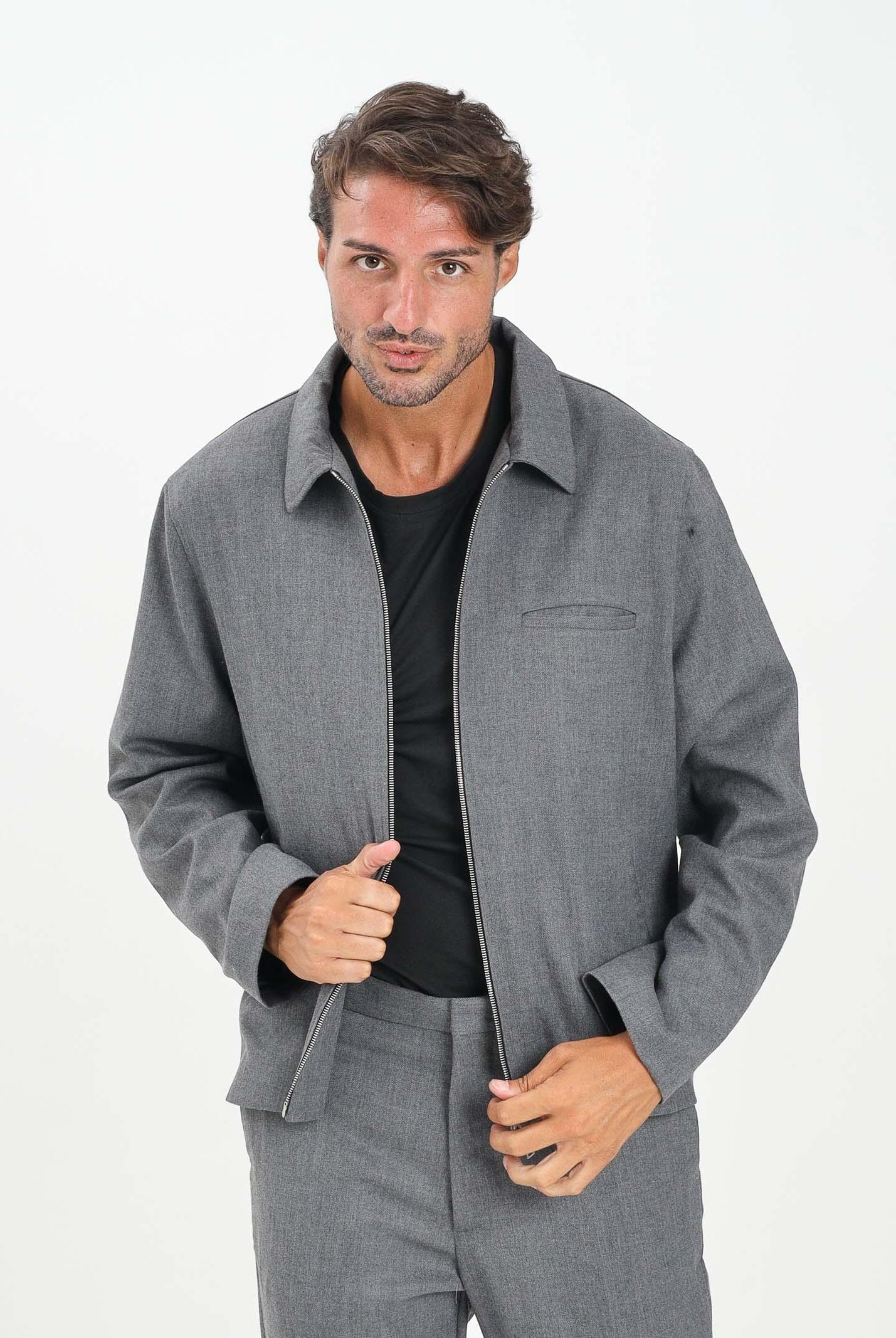 I'M BRIAN Giacca grigia da uomo GIU3472 GRIG I'M BRIAN