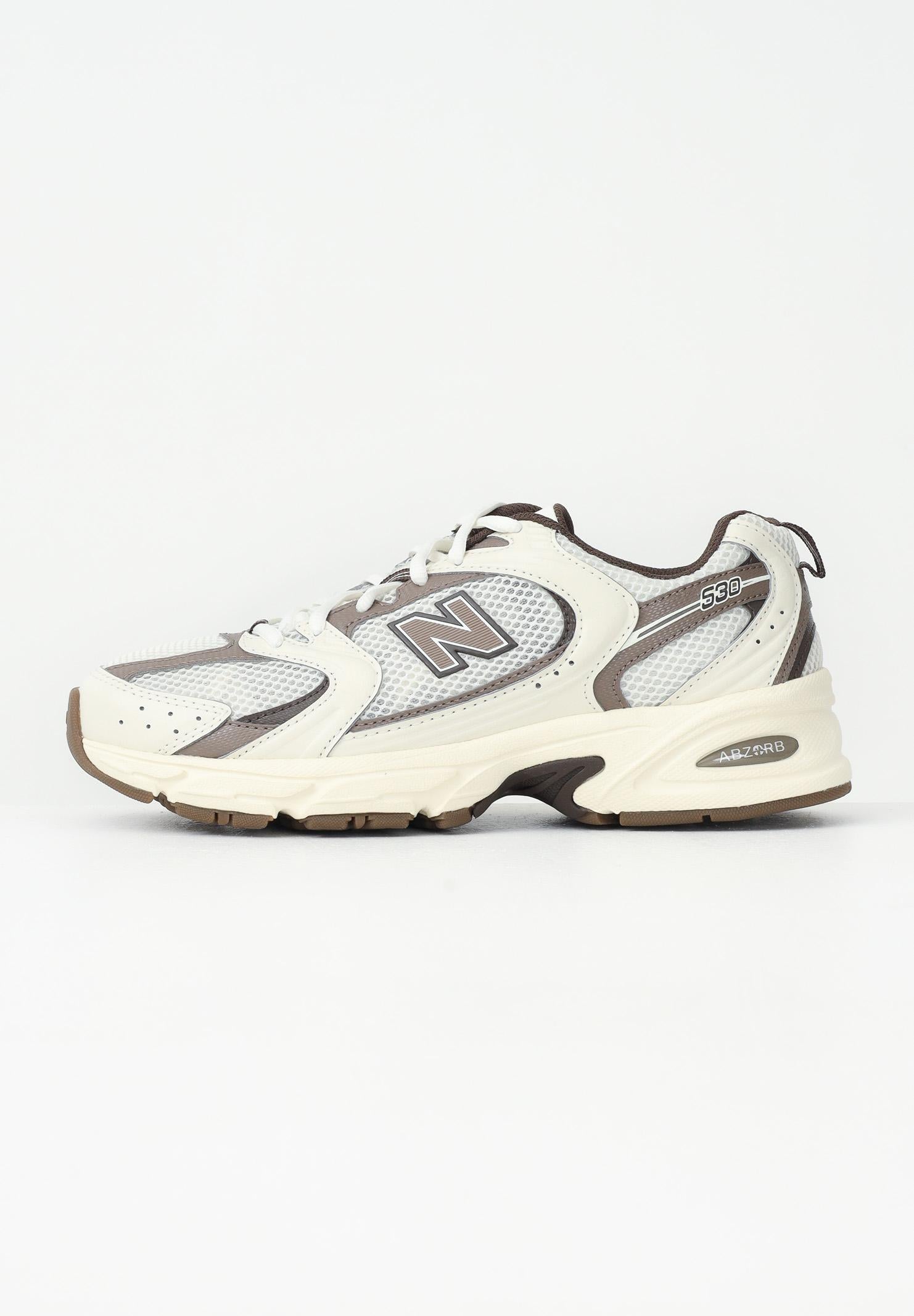 NEW BALANCE Sneakers 530 panna e marroni da uomo MR530ASM NEW BALANCE