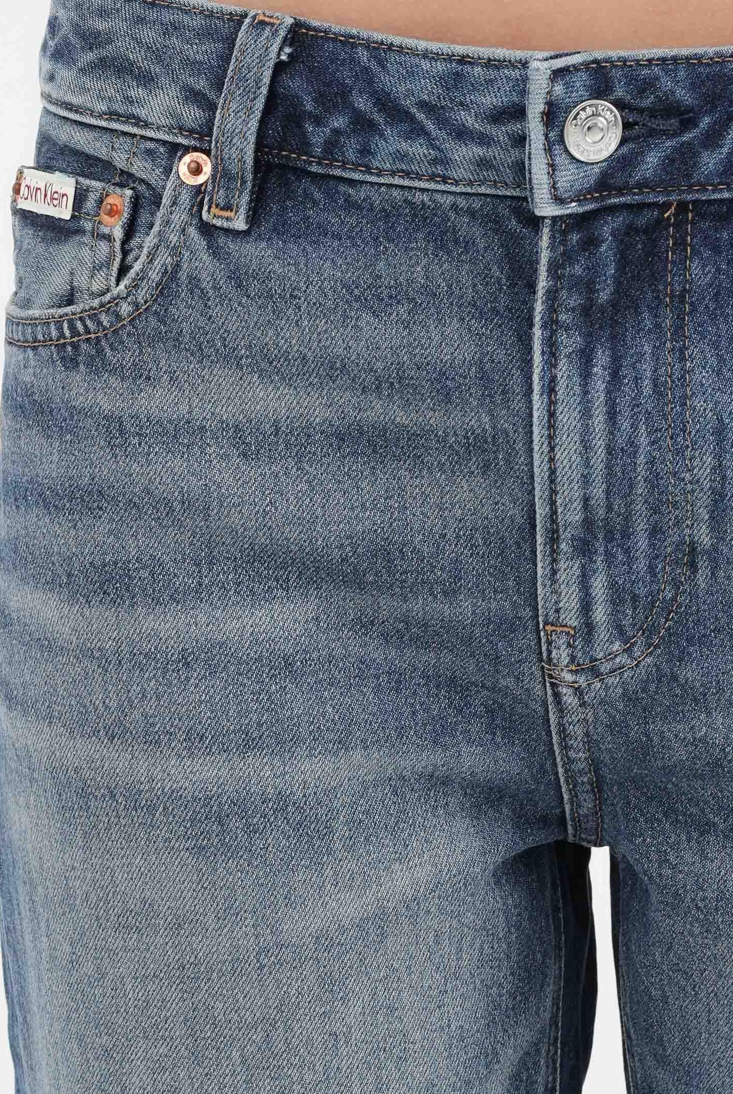 CALVIN KLEIN JEANS Jeans 90's in denim medio da donna LV047E704G3NL . CALVIN KLEIN JEANS