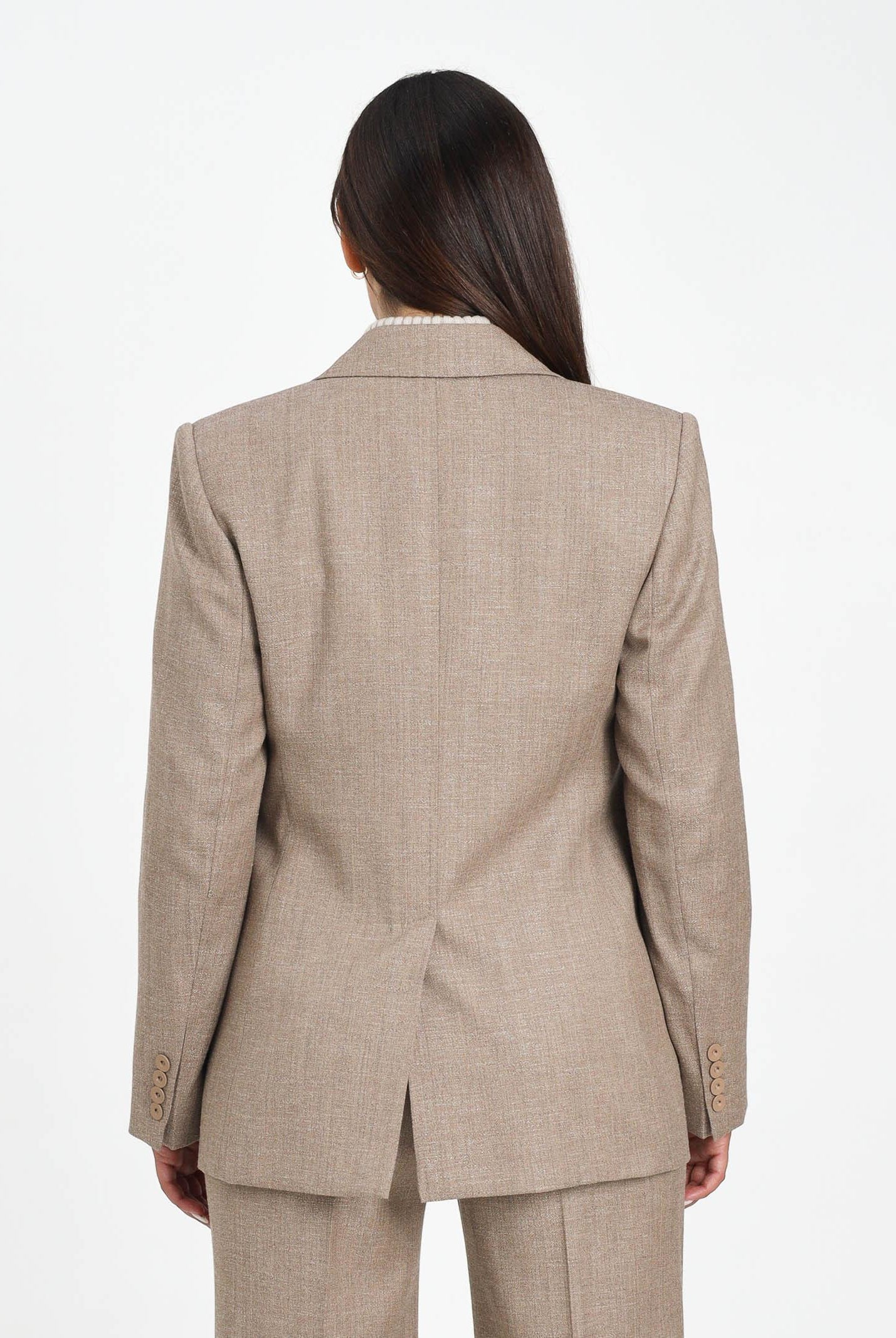 MAX MARA Giacca monopetto HODEIDA beige da donna 2526046071600 002 MAX MARA