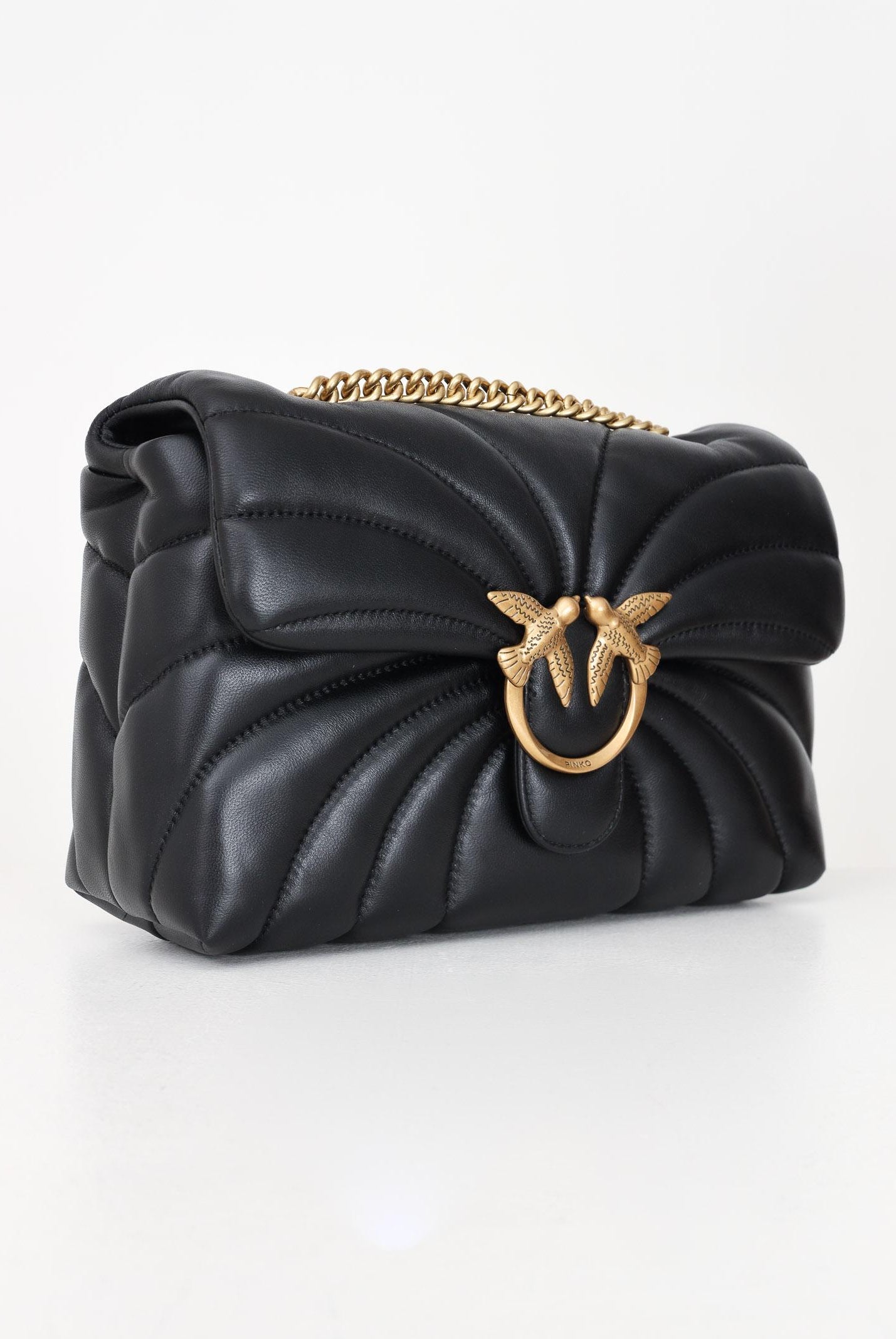 PINKO Borsa a tracolla Classic Love Bag Puff nera da donna 100038A1EX Z99Q PINKO