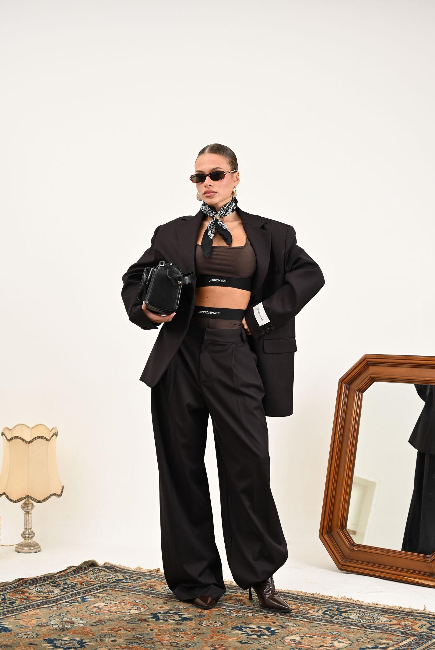 HINNOMINATE Pantalone elegante moro da donna HMABW02220 MA03 HINNOMINATE