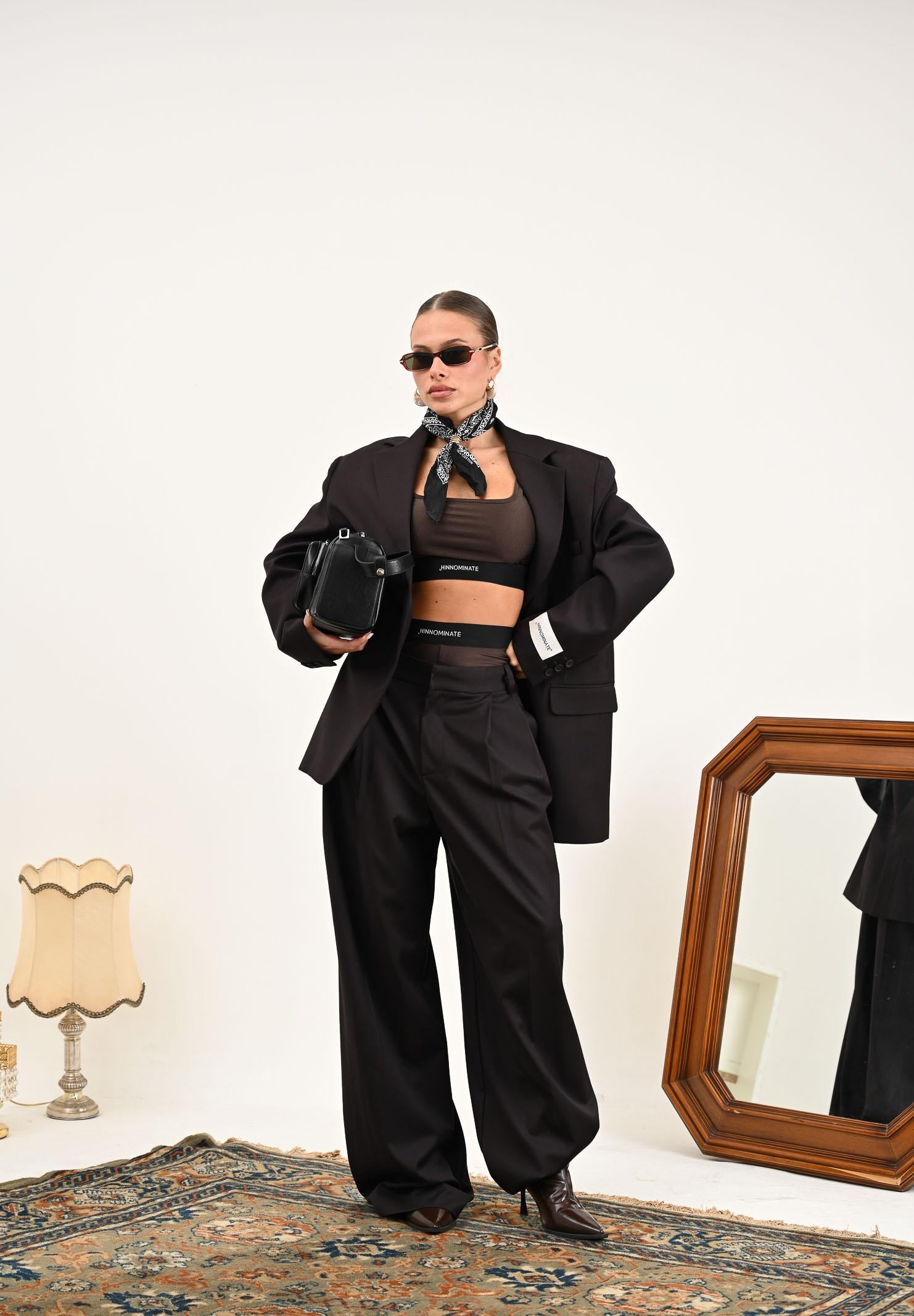 HINNOMINATE Pantalone elegante moro da donna HMABW02220 MA03 HINNOMINATE