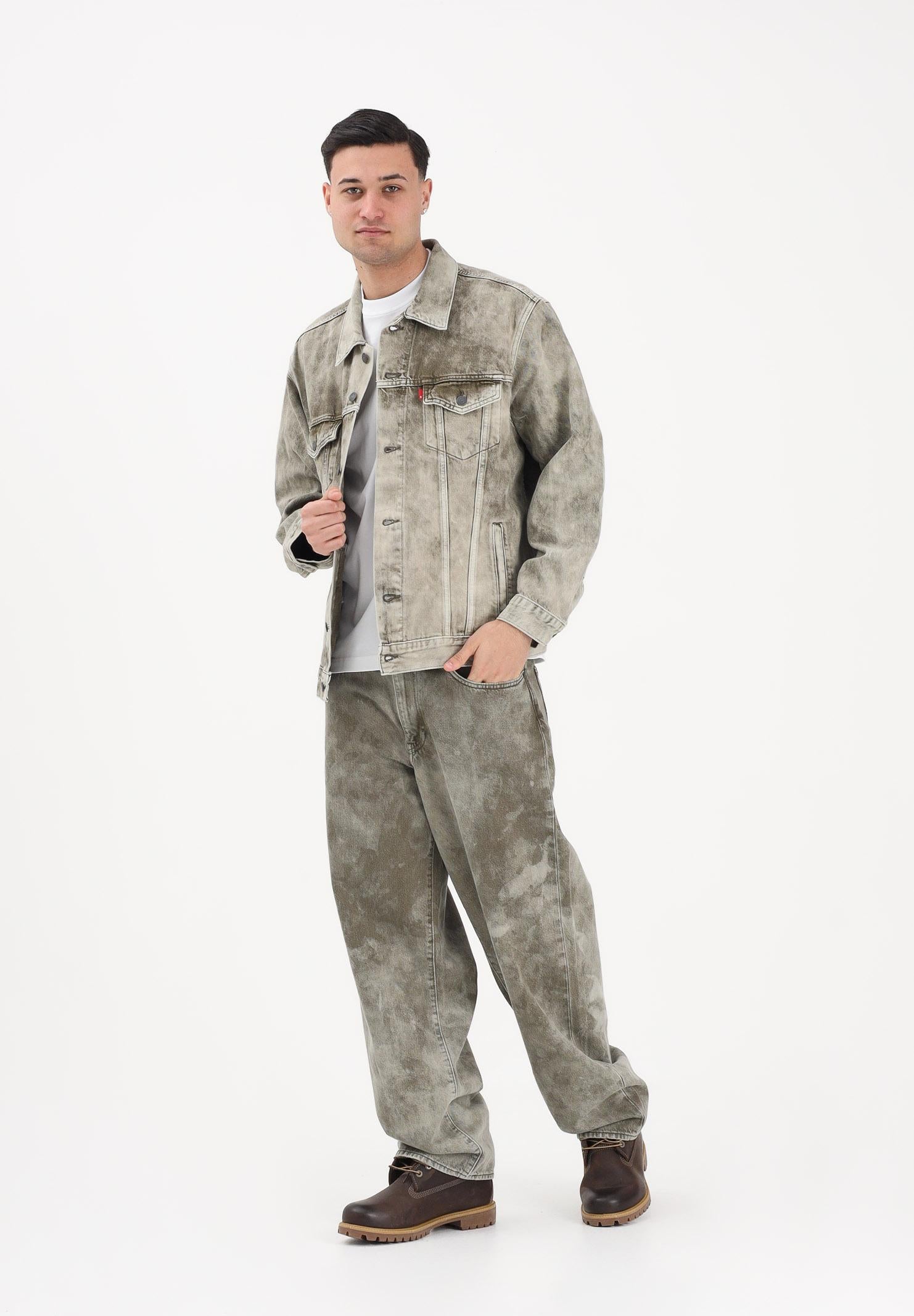 LEVI'S Jeans 578™ Baggy verde militare da uomo con effetto marmorizzato A4750-0113 . LEVI'S®