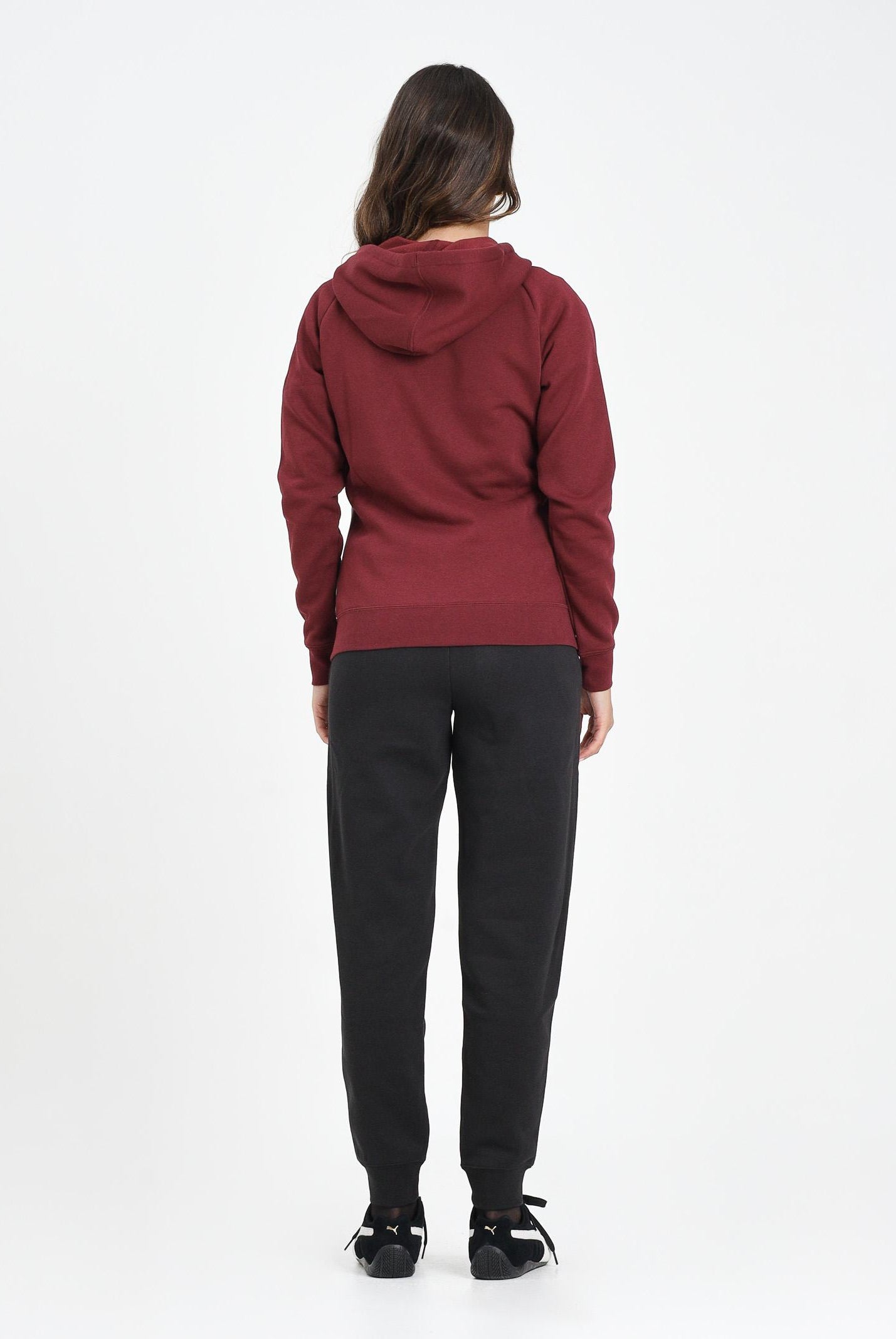 PUMA Tuta sportiva bordeaux e nera da donna 690738 96 PUMA