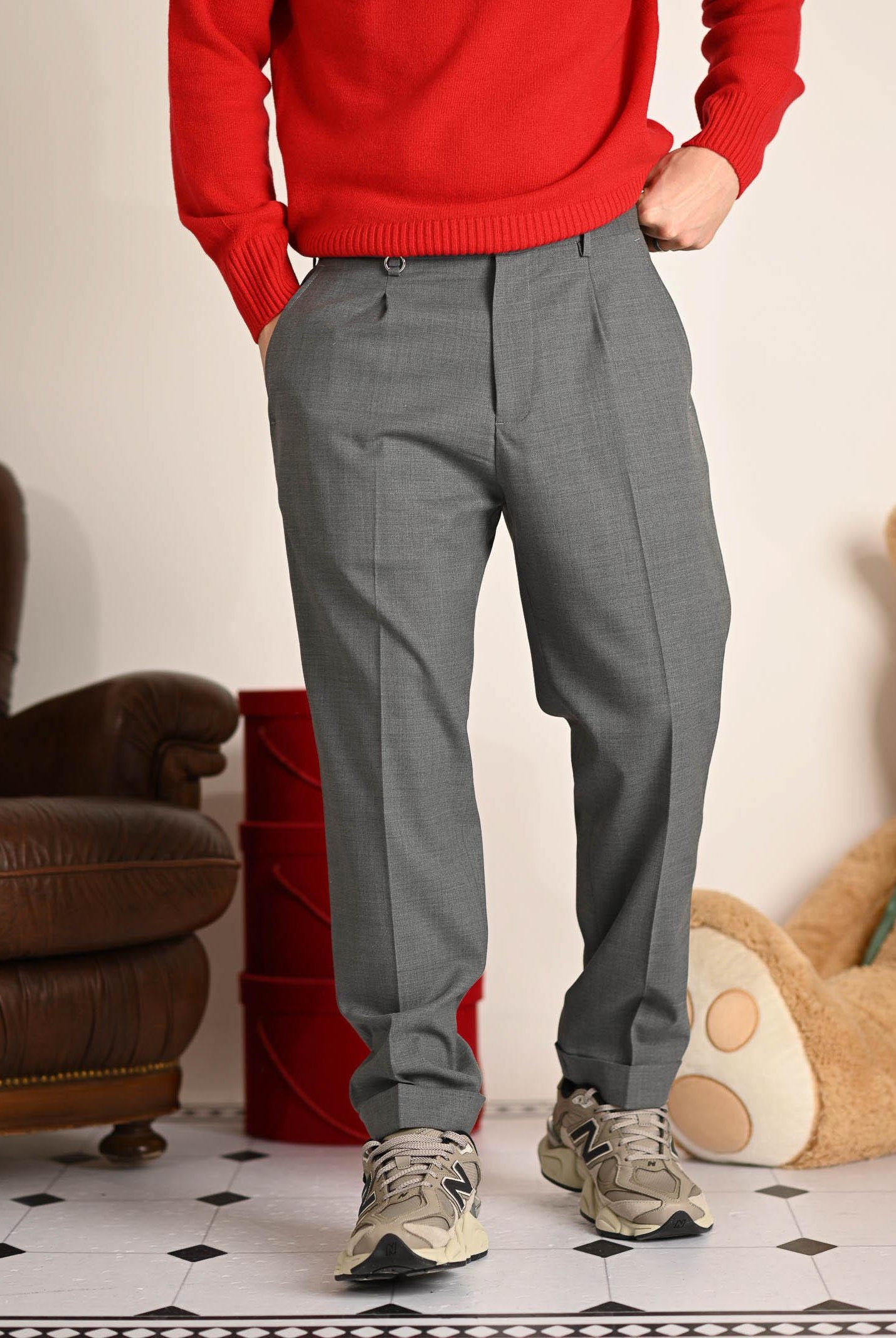 GOLDEN CRAFT Pantalone Alfio grigio da uomo GC1PFW25266862 N013 GOLDEN CRAFT