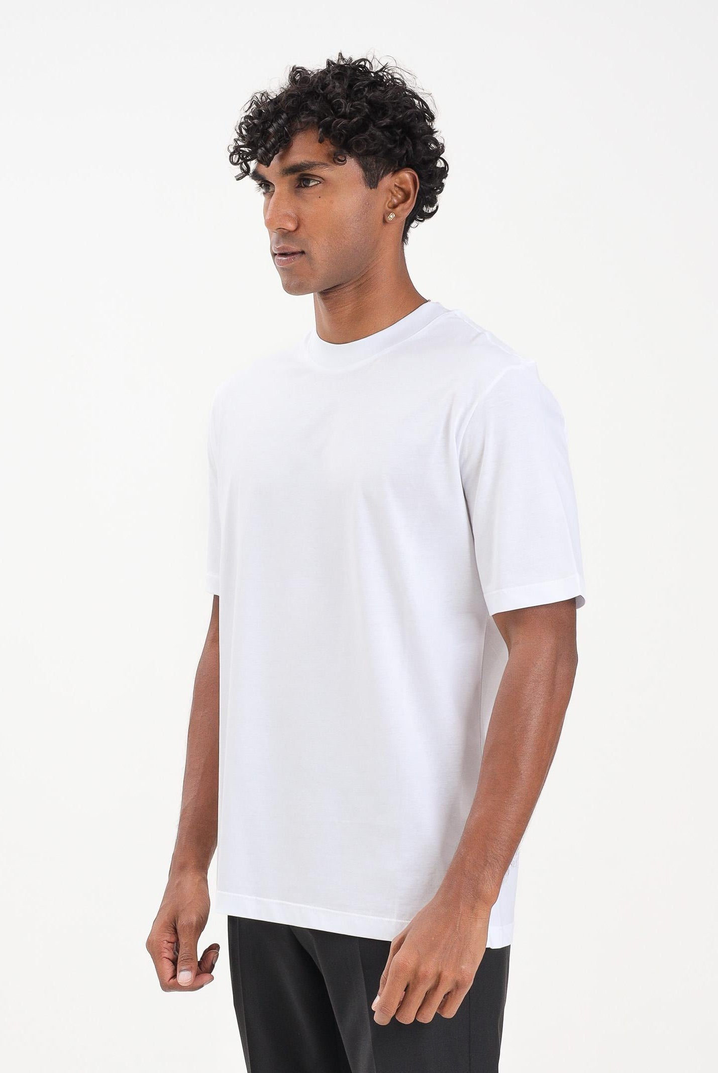 YES LONDON T-shirt a manica corta bianca da uomo XM4235 BI YES LONDON