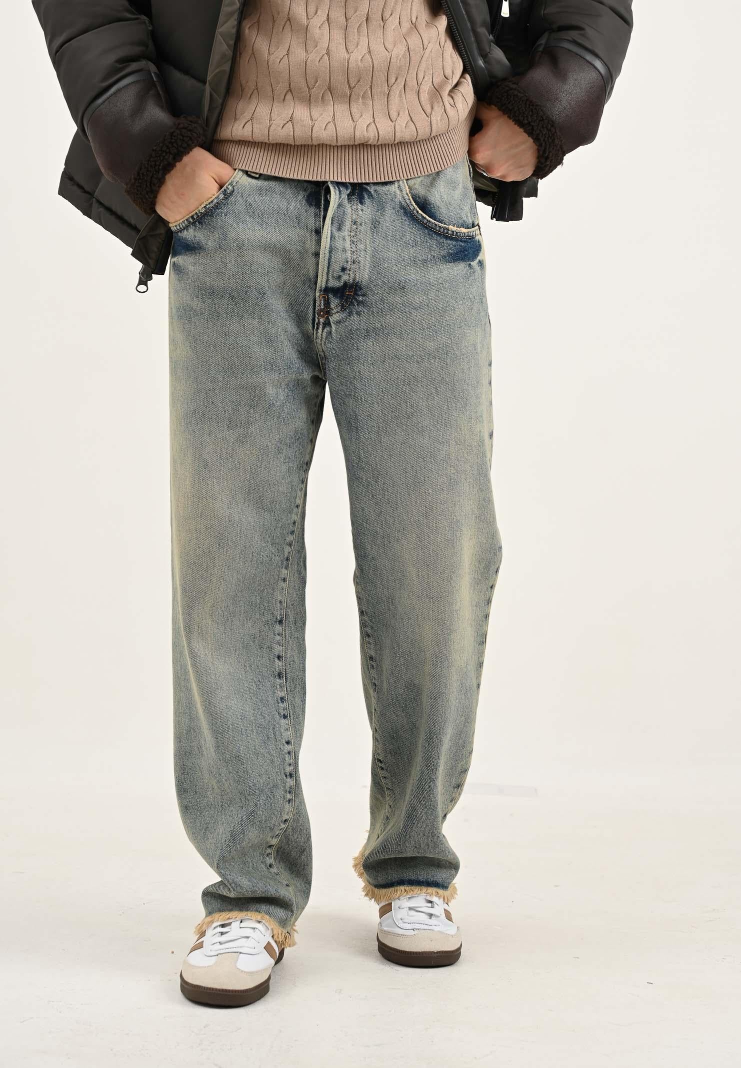 I'M BRIAN Jeans in denim vintage da uomo con sfumature vissute BRAD L2425 I'M BRIAN