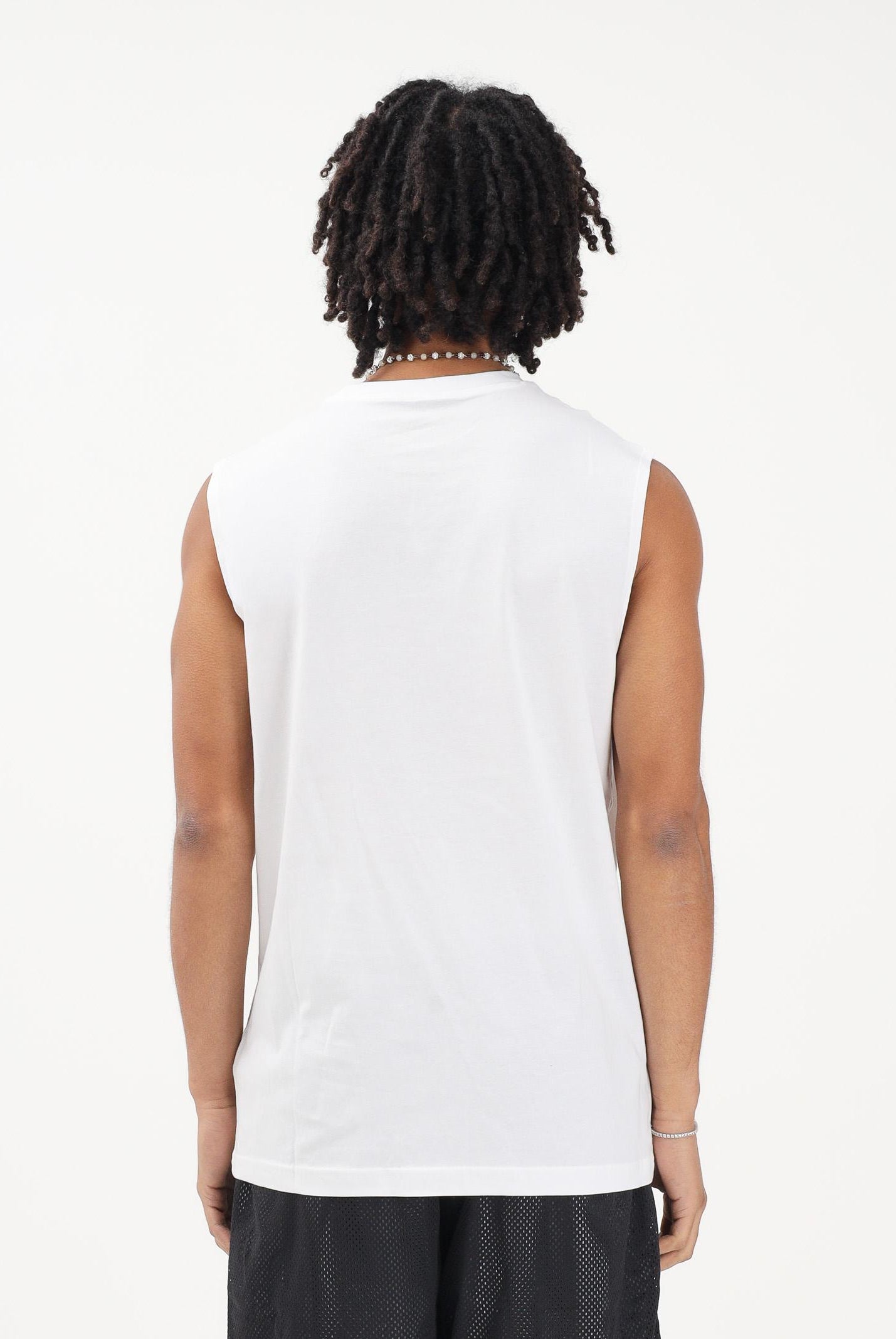 PUMA T-shirt senza maniche Essentials bianca da uomo 682626 02 PUMA
