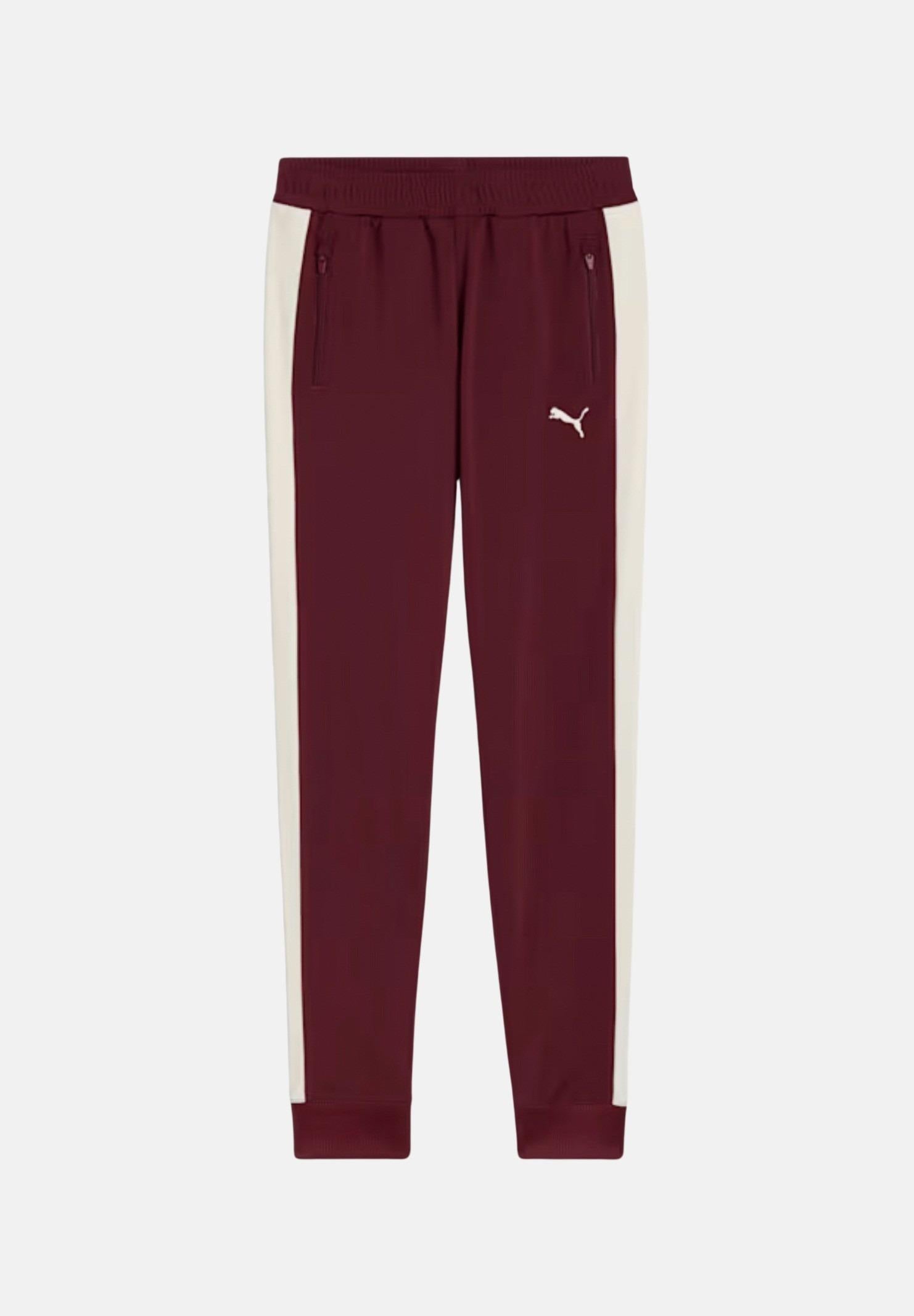PUMA Pantalone sportivo T7 ALWAYS ON bordeaux per bambino e bambina 629876 96 PUMA