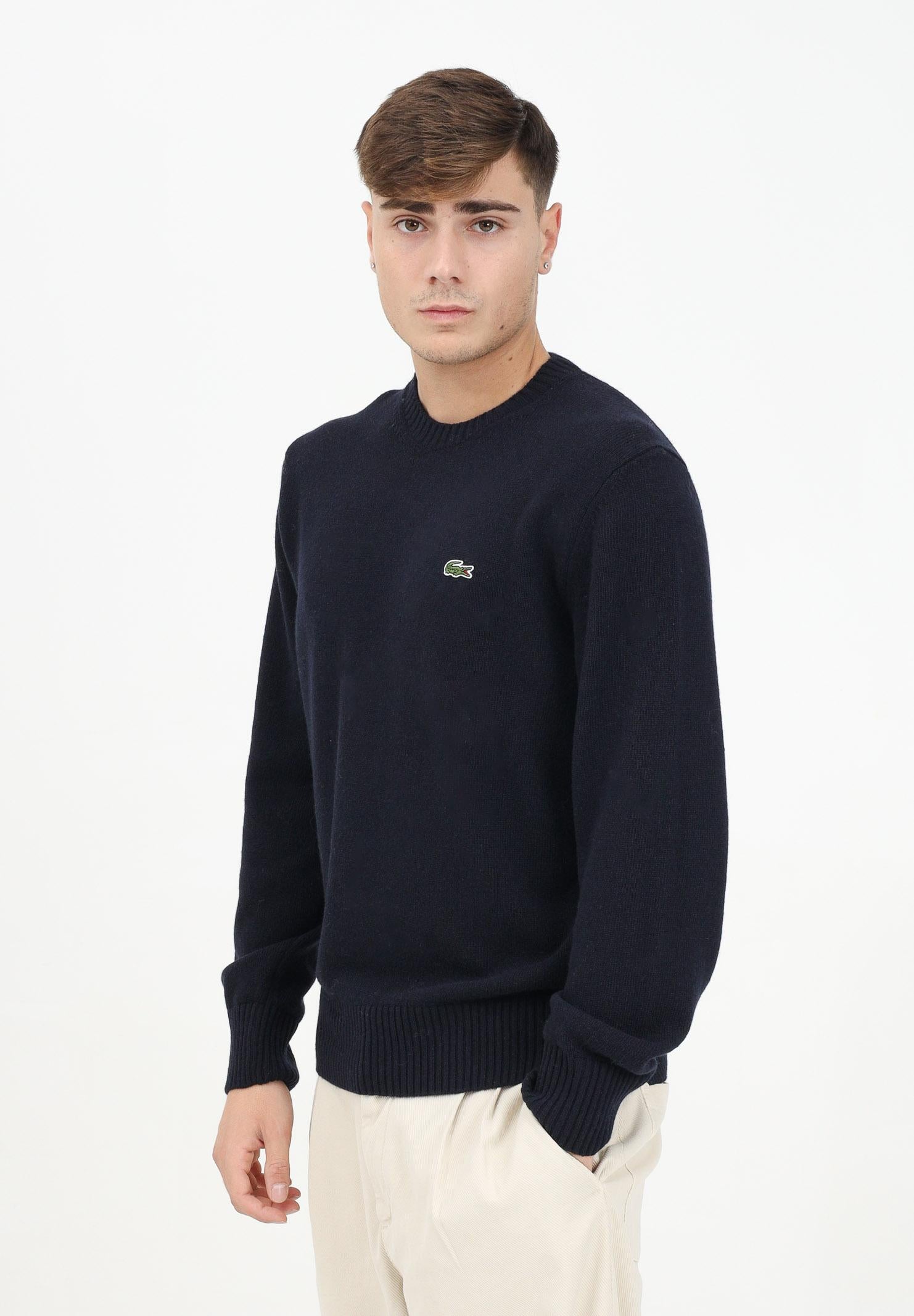 LACOSTE Maglioncino girocollo blu da uomo AH2916 166 LACOSTE