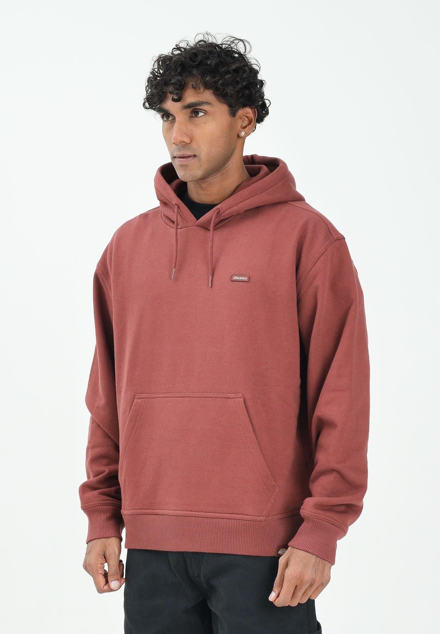 DICKIES Felpa con cappuccio CLANCY bordeaux da uomo DK0A88BKL161 DIckies