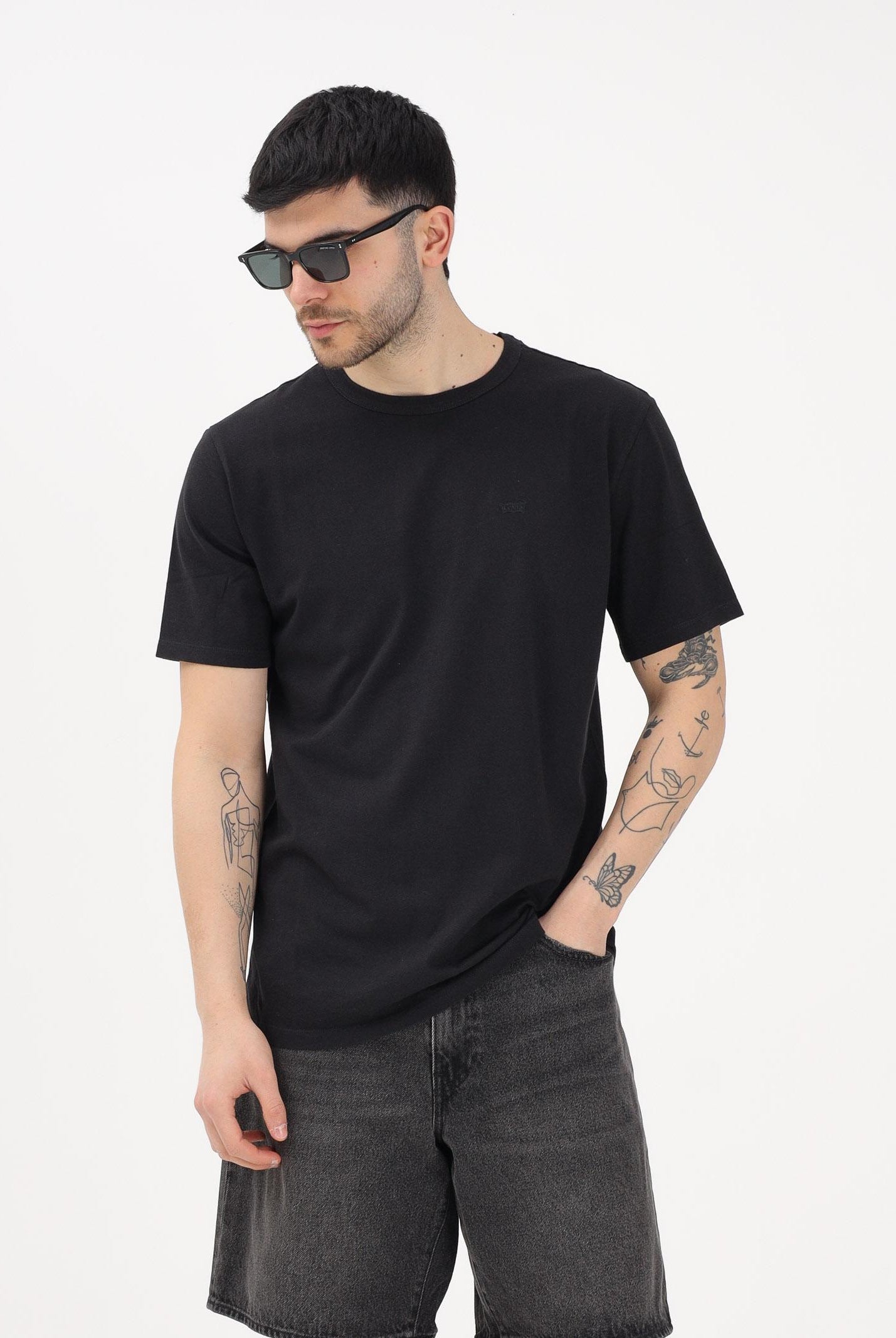 ADIDAS ORIGINALS T-shirt a manica corta Original nera da uomo 005GX-0014 . LEVI'S®