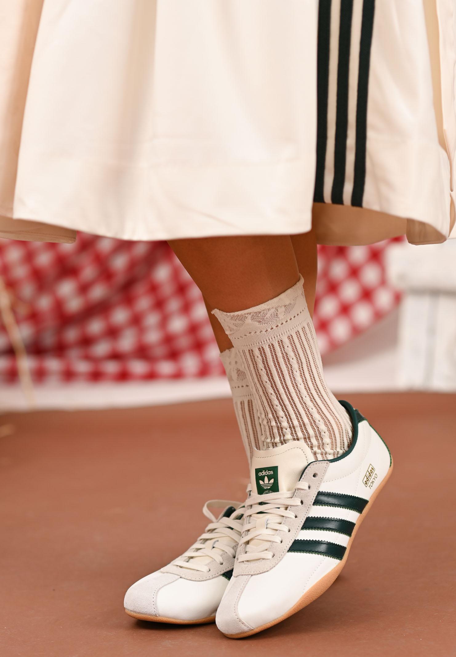 ADIDAS ORIGINALS Sneakers Tokyo bianche e verdi per uomo e donna JP9705 . ADIDAS ORIGINALS
