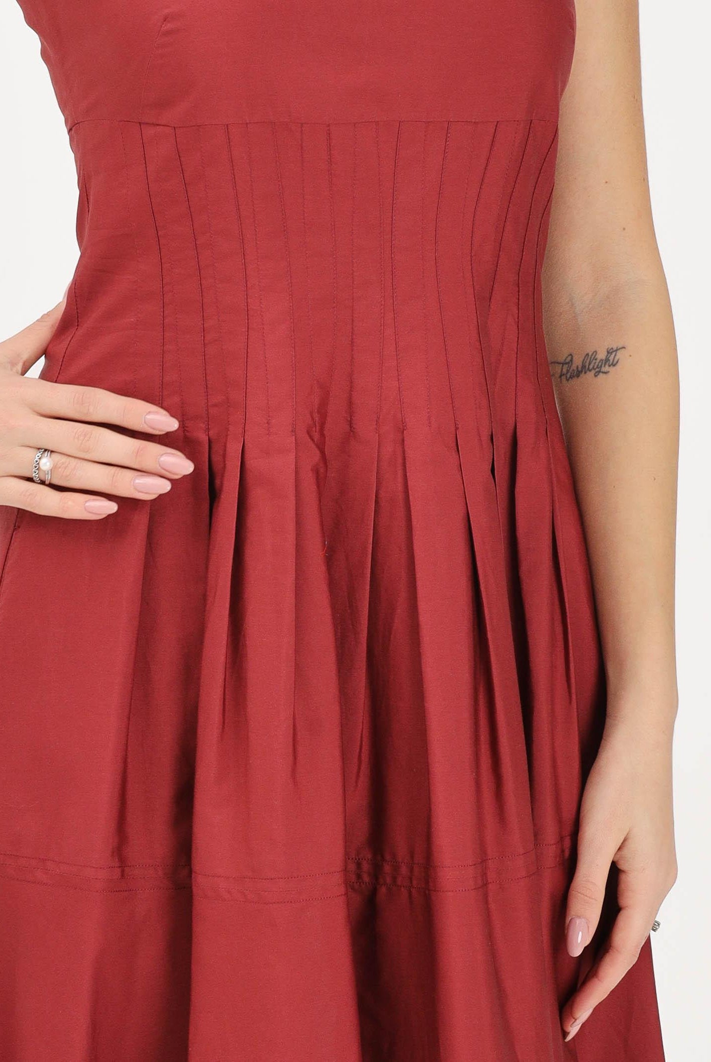 MAX MARA Abito midi SPXGIRO rosso mattone da donna 2616221022600 074 MAX MARA