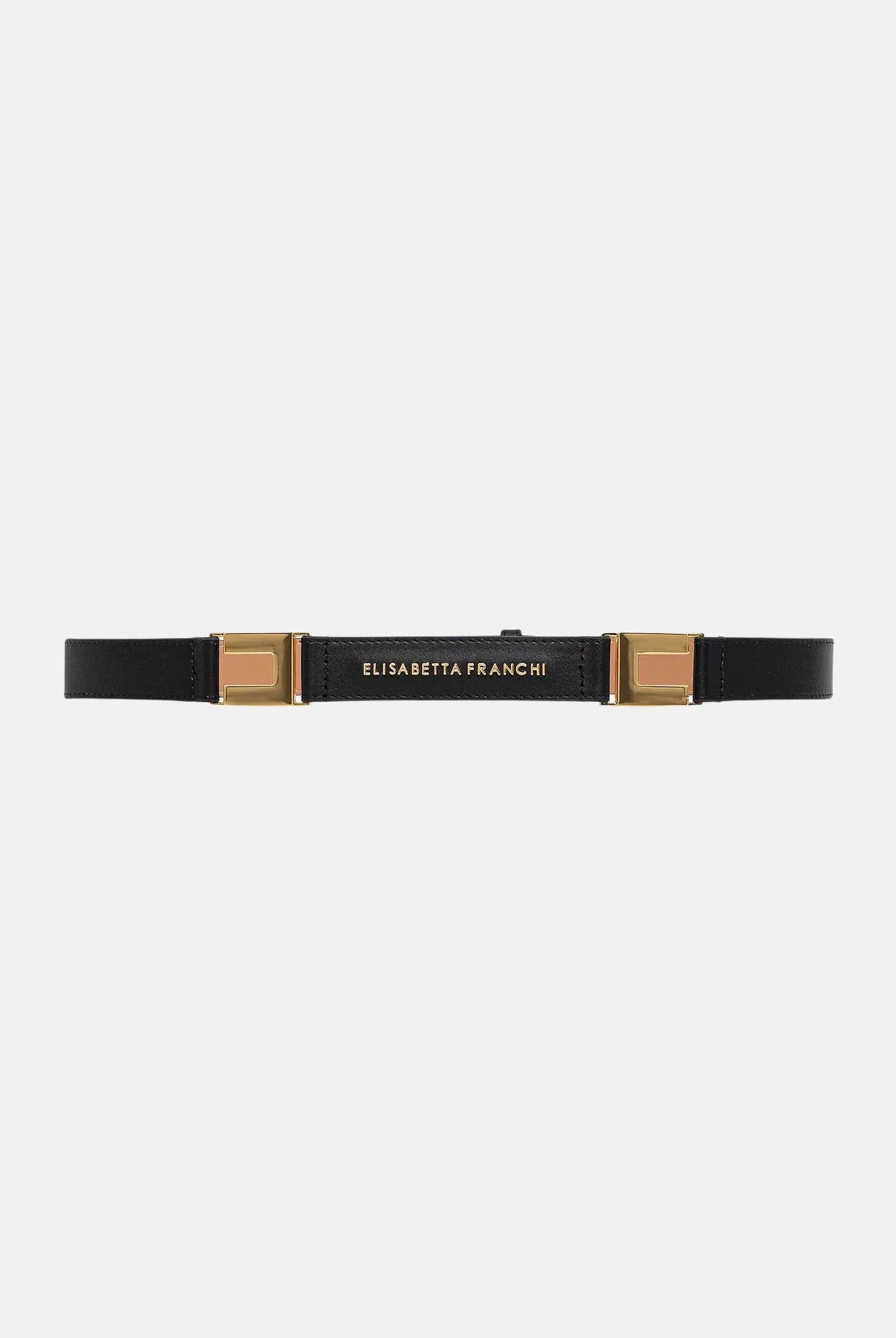ELISABETTA FRANCHI Cintura nera da donna con logo CT09S61E2 110 ELISABETTA FRANCHI