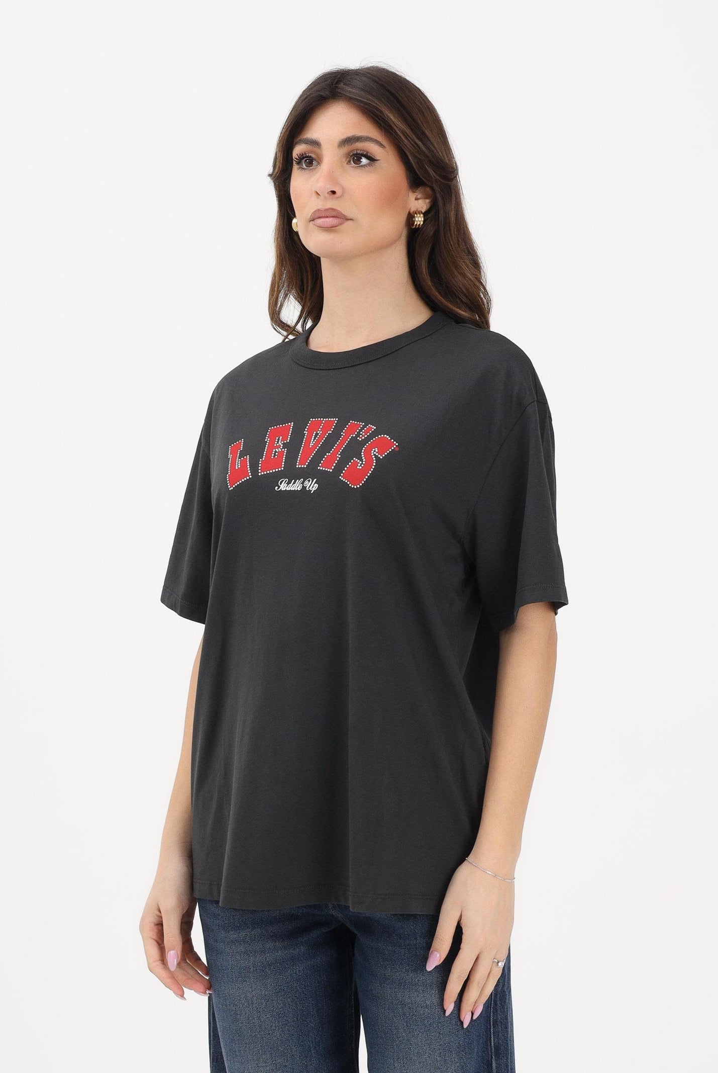 LEVI'S T-shirt a manica corta Graphic Tabor nera da donna 001MX-0022 . LEVI'S®