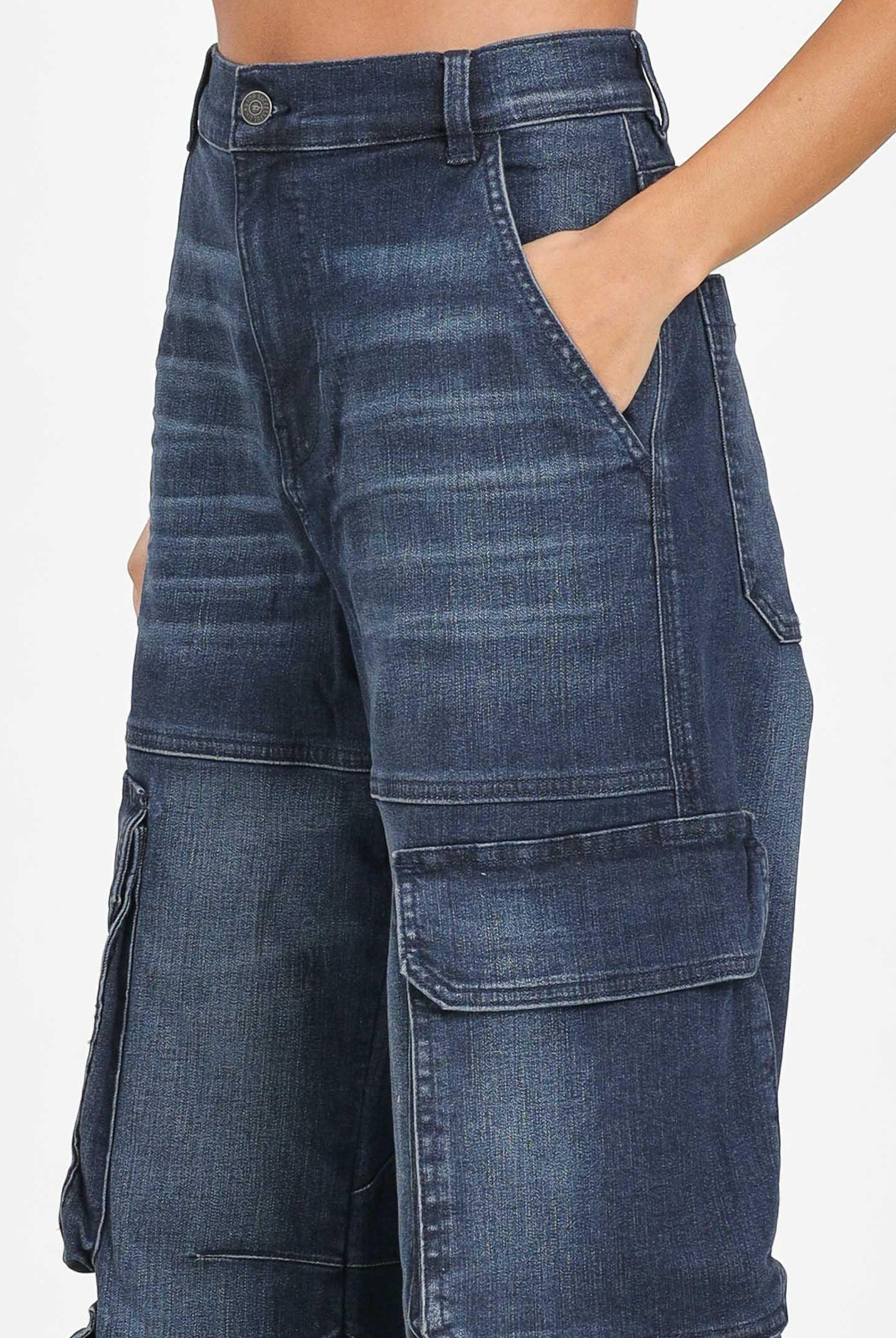 DIESEL Jeans cargo D-Argjx in denim blu per donna, ragazzi e bambini J02514KXBQL K01 DIESEL