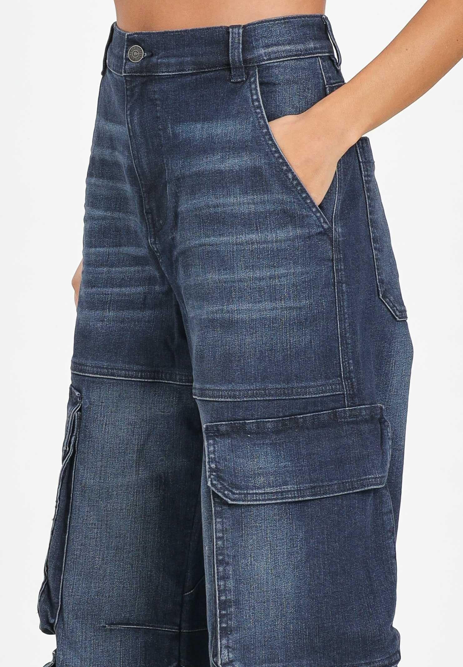 DIESEL Jeans cargo D-Argjx in denim blu per donna, ragazzi e bambini J02514KXBQL K01 DIESEL