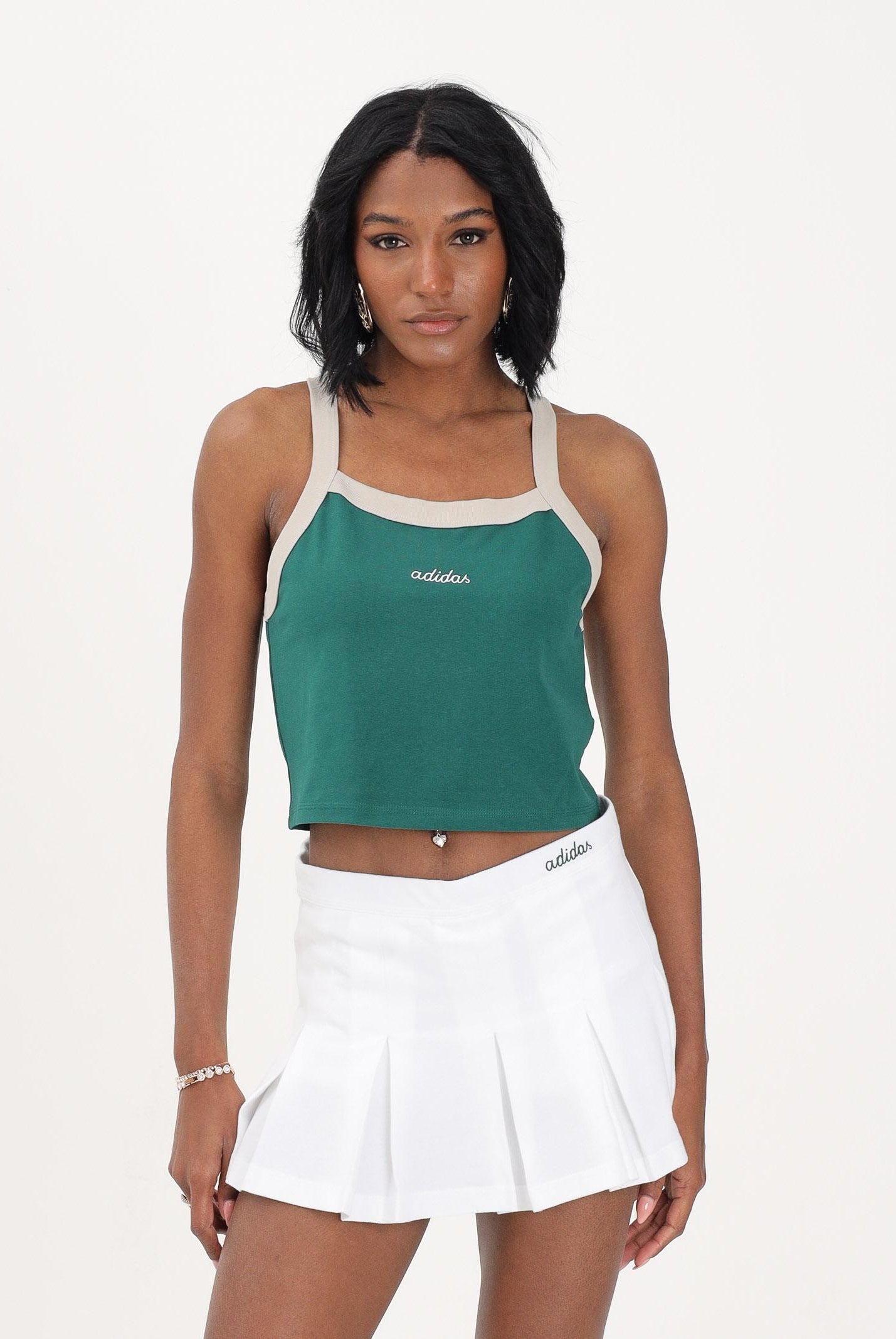 ADIDAS PERFORMANCE Canotta Seasonal Essentials Colorpop verde da donna JZ0195 . ADIDAS PERFORMANCE