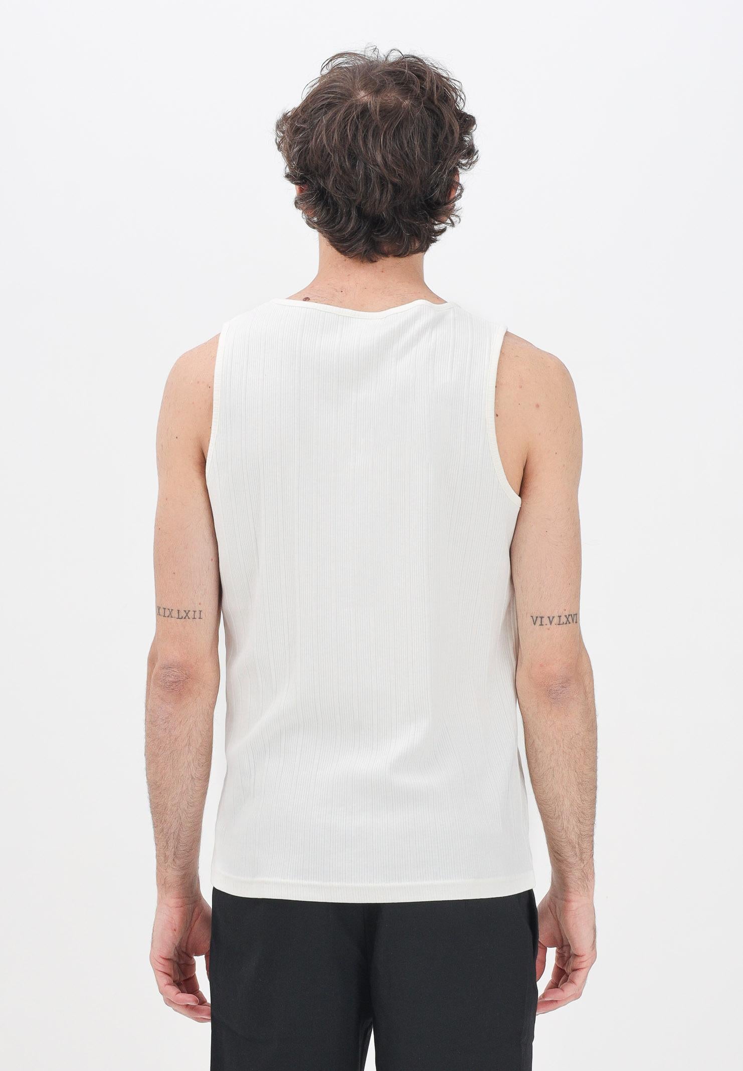 SELECTED HOMME Canotta panna da uomo a costine 16097660 Egret SELECTED HOMME