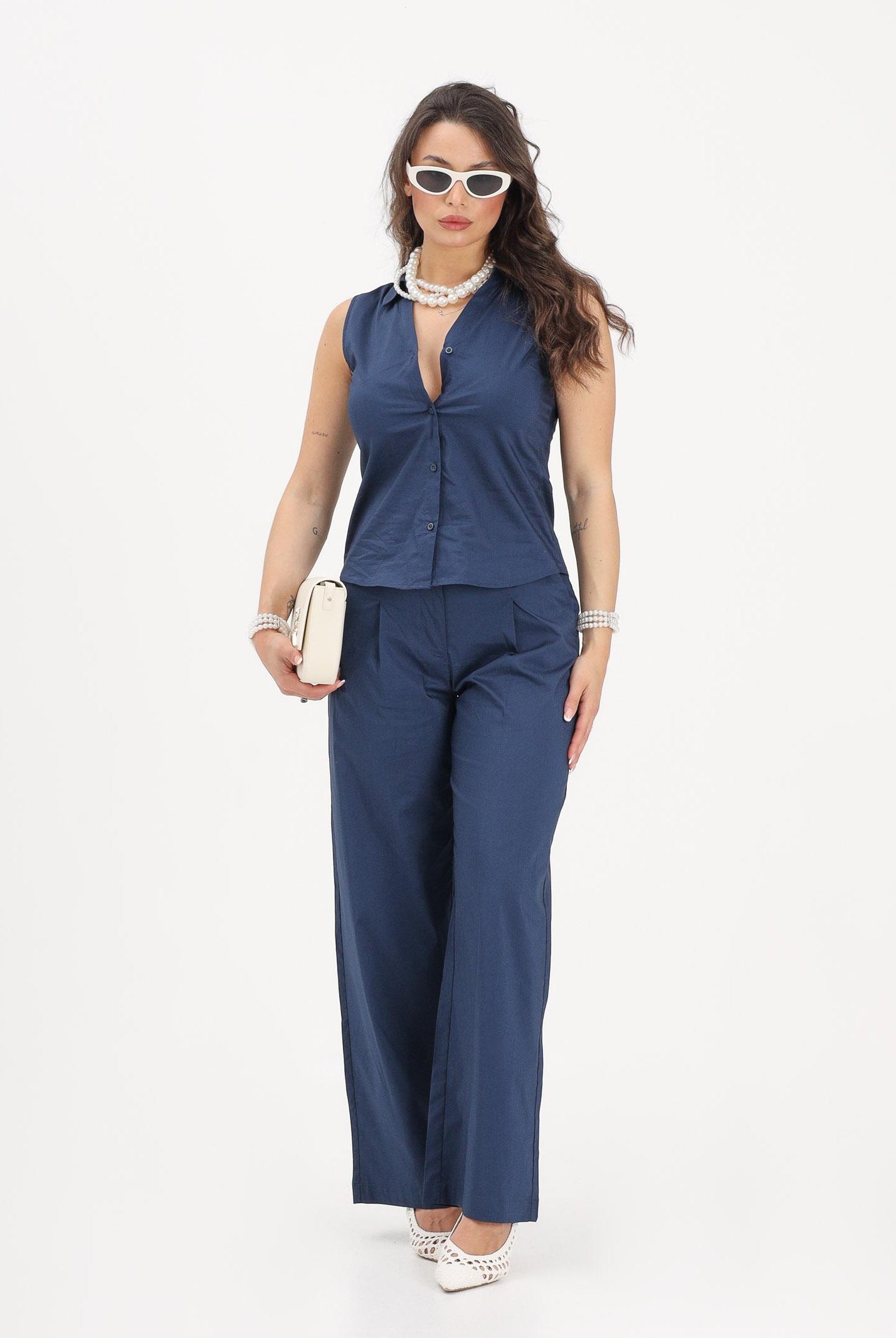 JDY Pantalone blu da donna 15363391 BLIR JDY