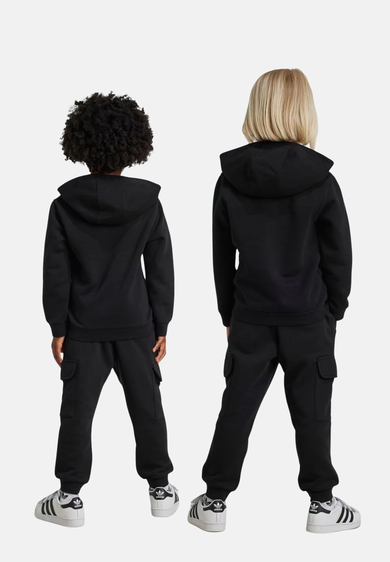 ADIDAS ORIGINALS Tuta Hoodie FZ Cargo nera per bambino e bambina IW1019 ADIDAS ORIGINALS