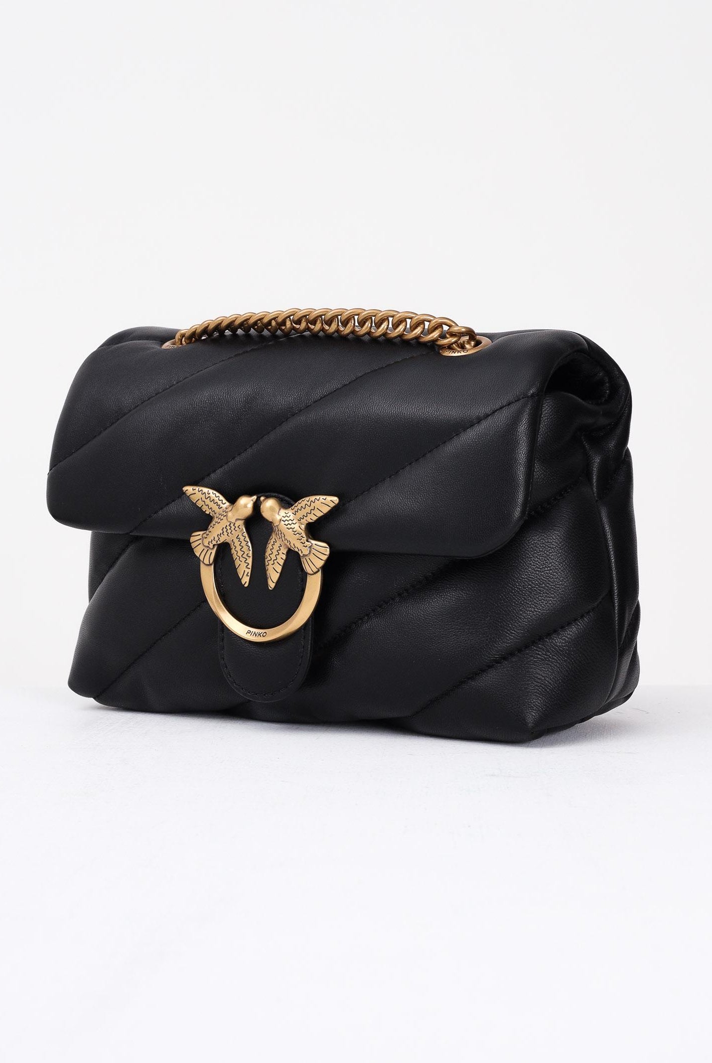 PINKO Borsa a tracolla Mini Love Bag Puff nera da donna 100039A0F2 Z99Q PINKO