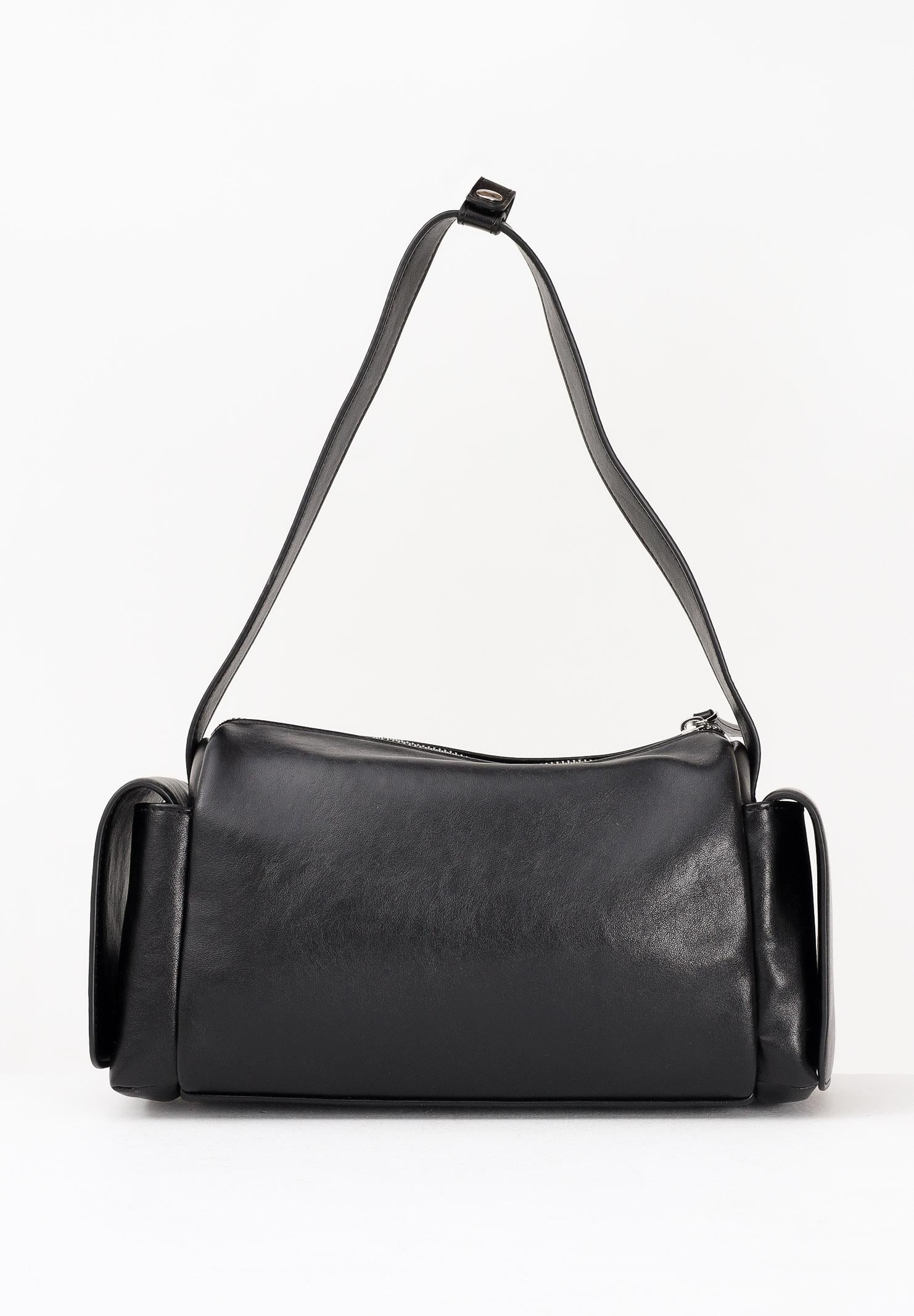 GCDS Borsa a spalla nera da donna GCDSMPS001 99 GCDS