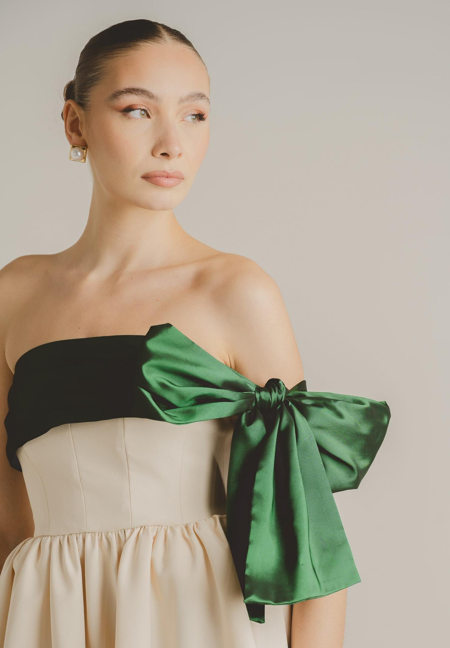 SANTAS Abito corto GRÂCE panna da donna PV2617 PAVE SANTAS