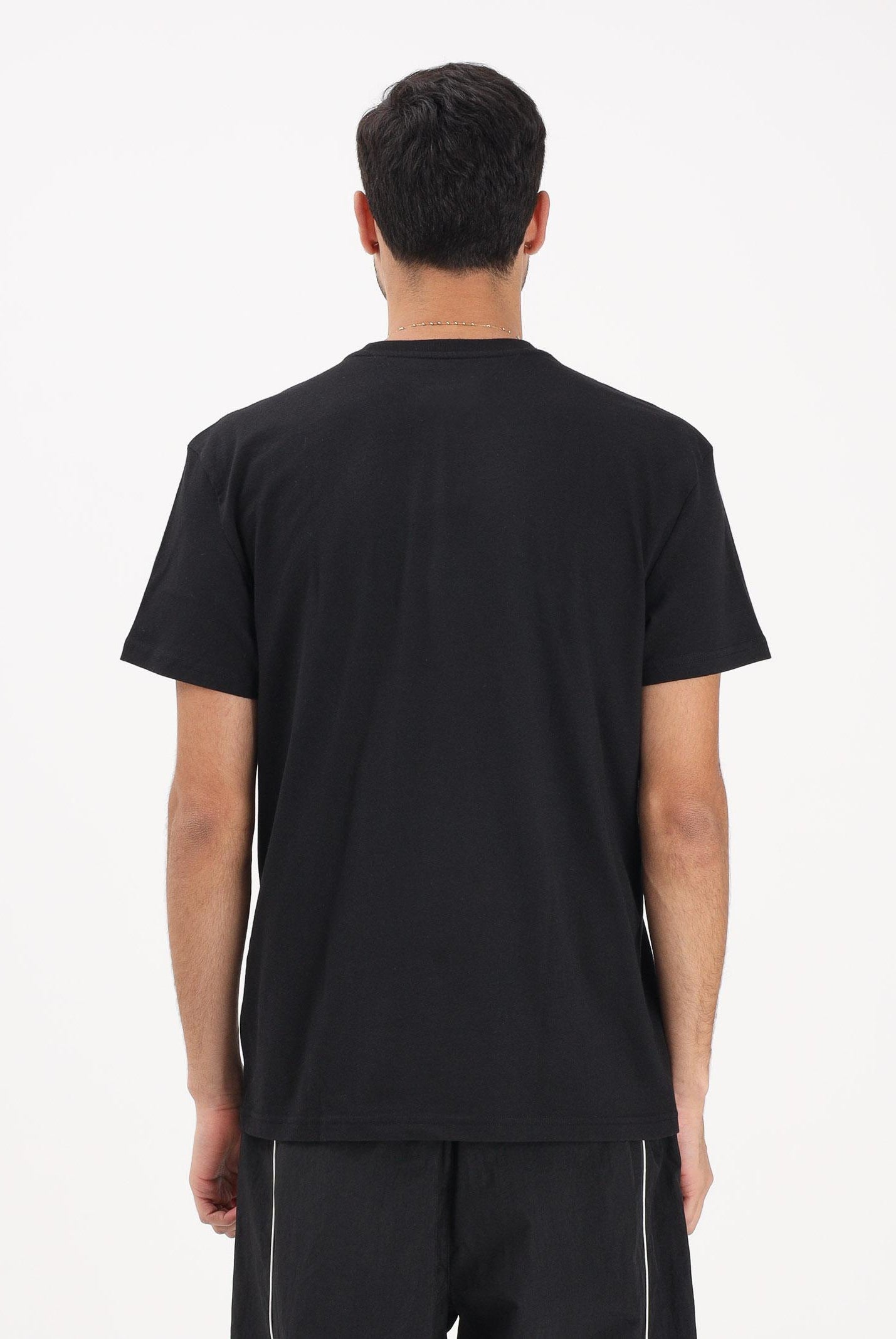TOMMY JEANS T-shirt a manica corta nera da uomo con logo a timbro DM0DM22317 BDS TOMMY JEANS