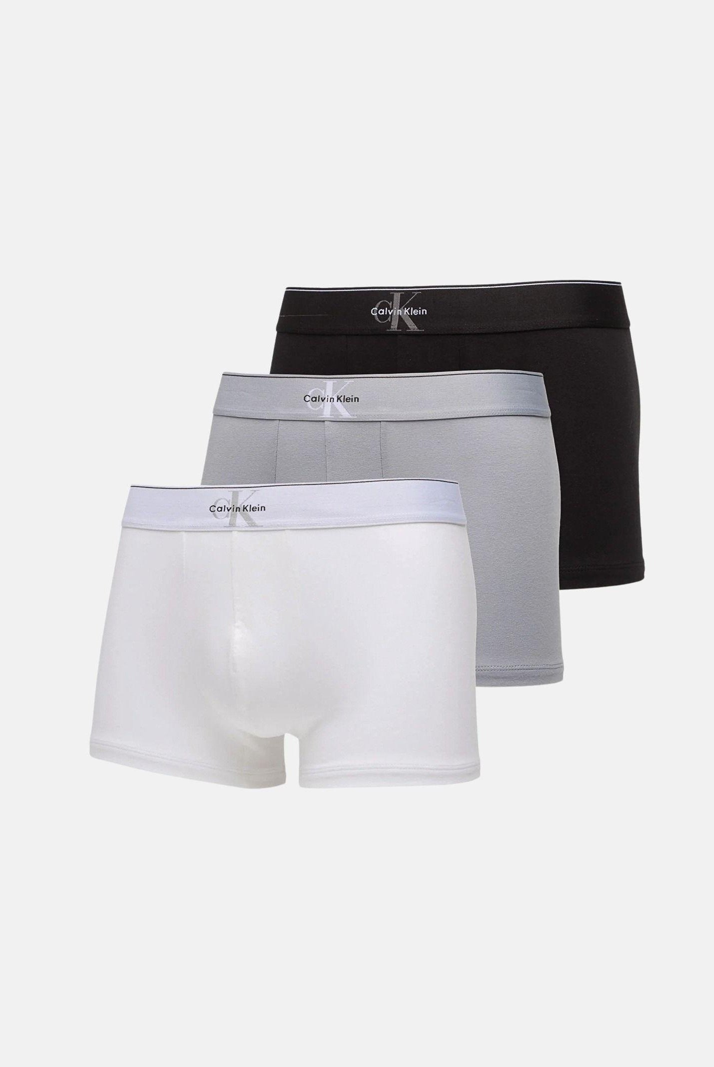 CALVIN KLEIN Boxer (3pz) grigio, nero e bianco da uomo LV00NB4472 4RV CALVIN KLEIN