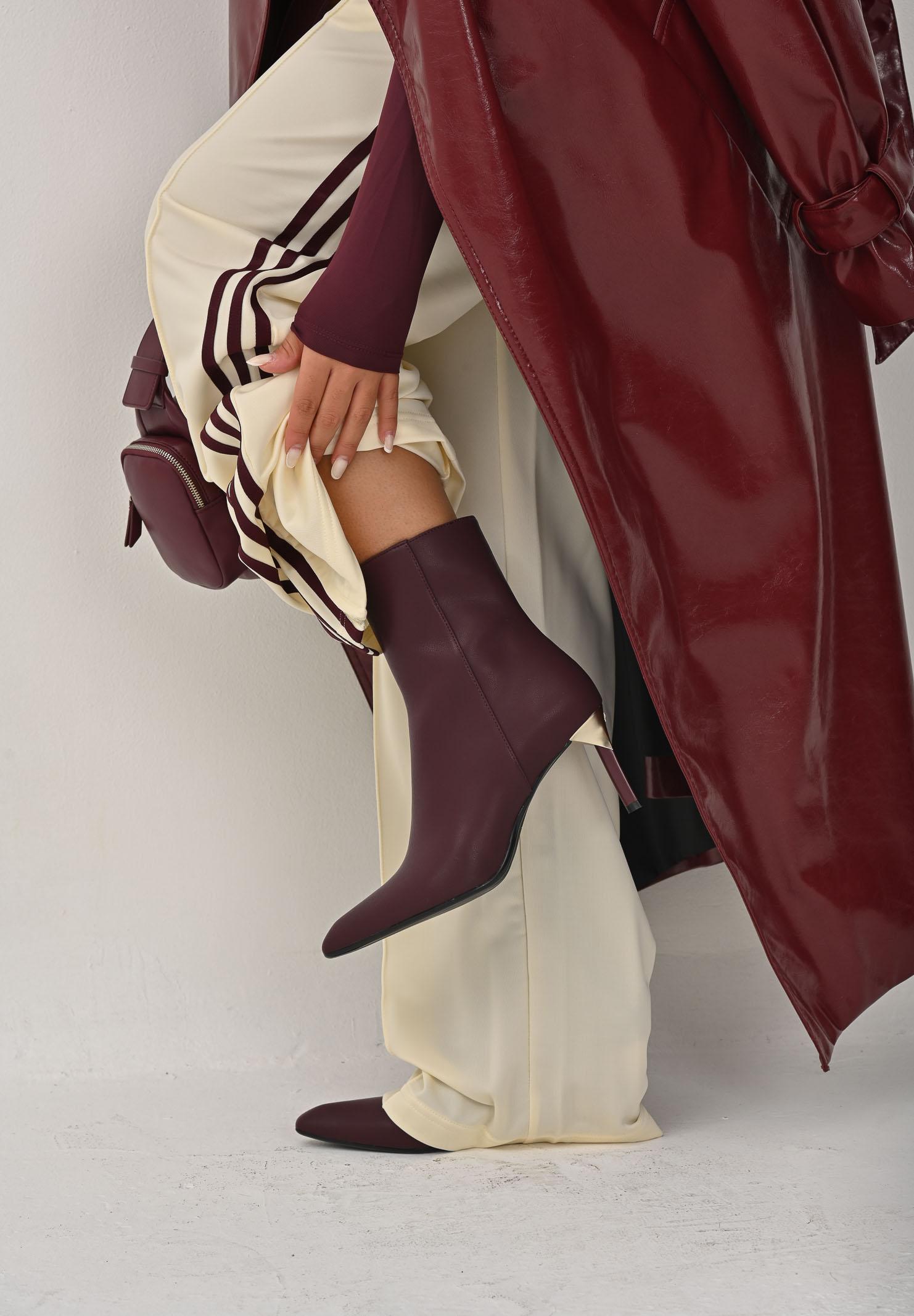 ARMANI EXCHANGE Stivaletti bordeaux da donna con dettaglio logo XW001645AF13876 UA343 ARMANI EXCHANGE