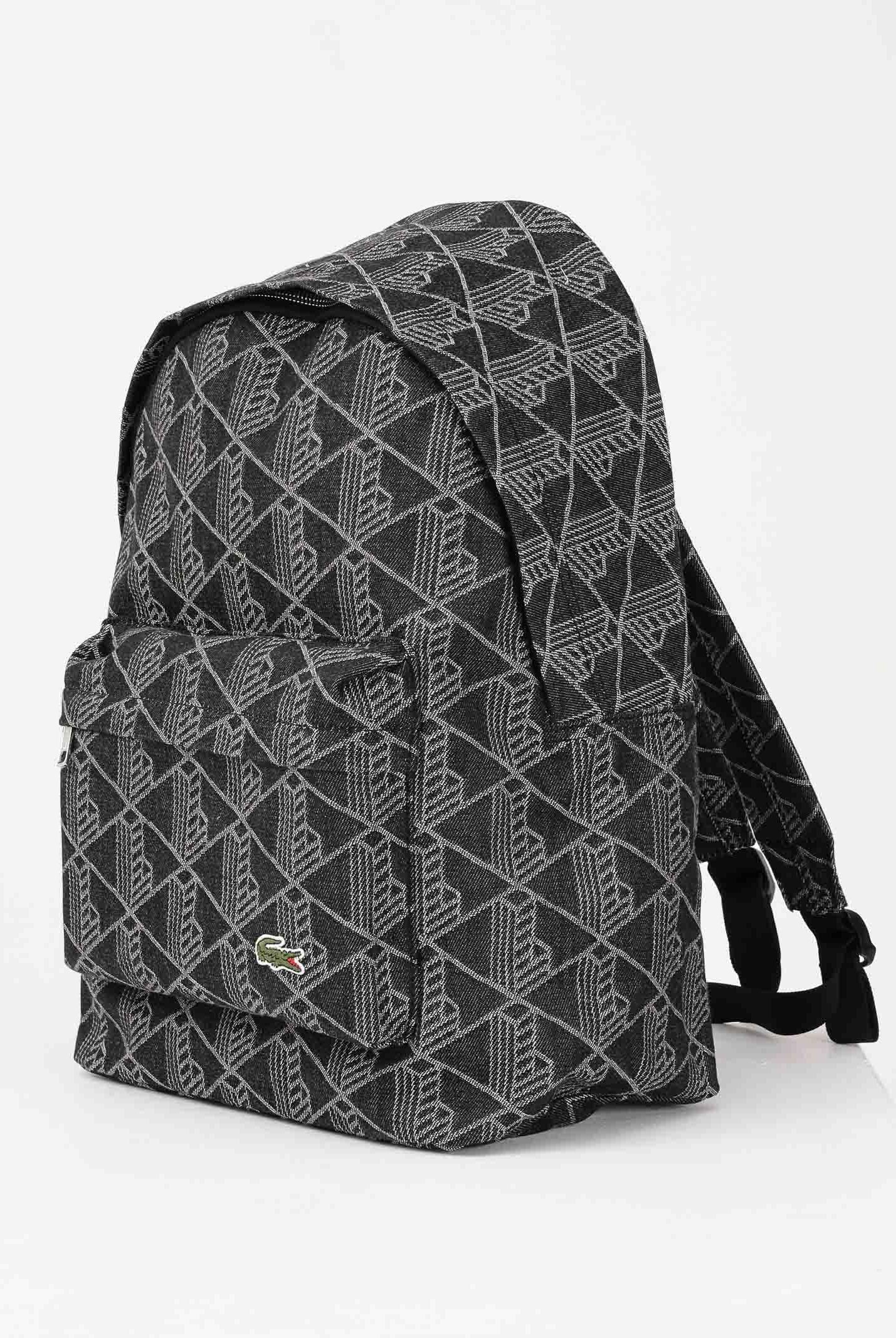 LACOSTE Zaino Neocroc Jacquard Motif nero per uomo e donna NU4871 R33 LACOSTE