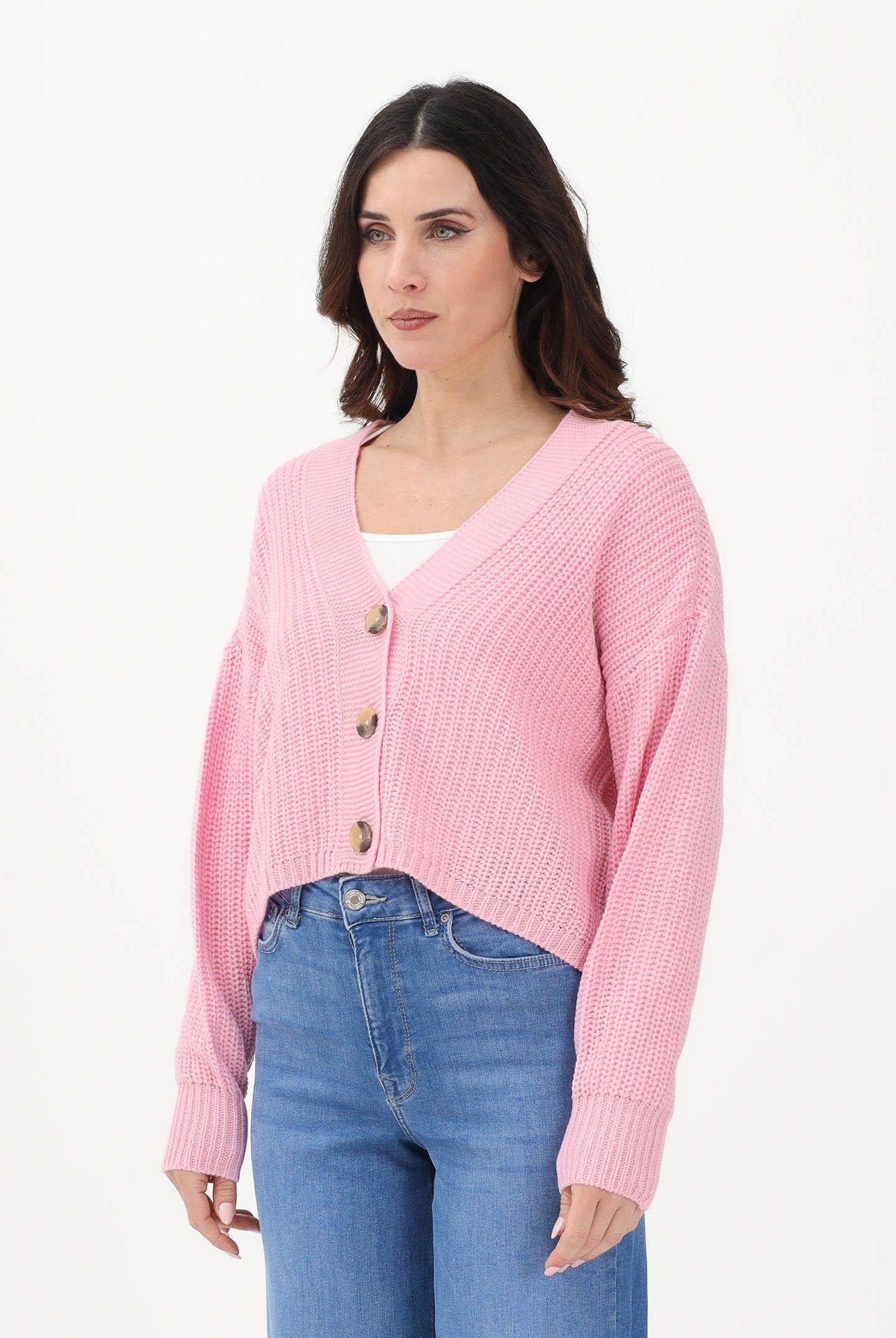 ONLY Cardigan corto rosa da donna 15211521 PRPI ONLY
